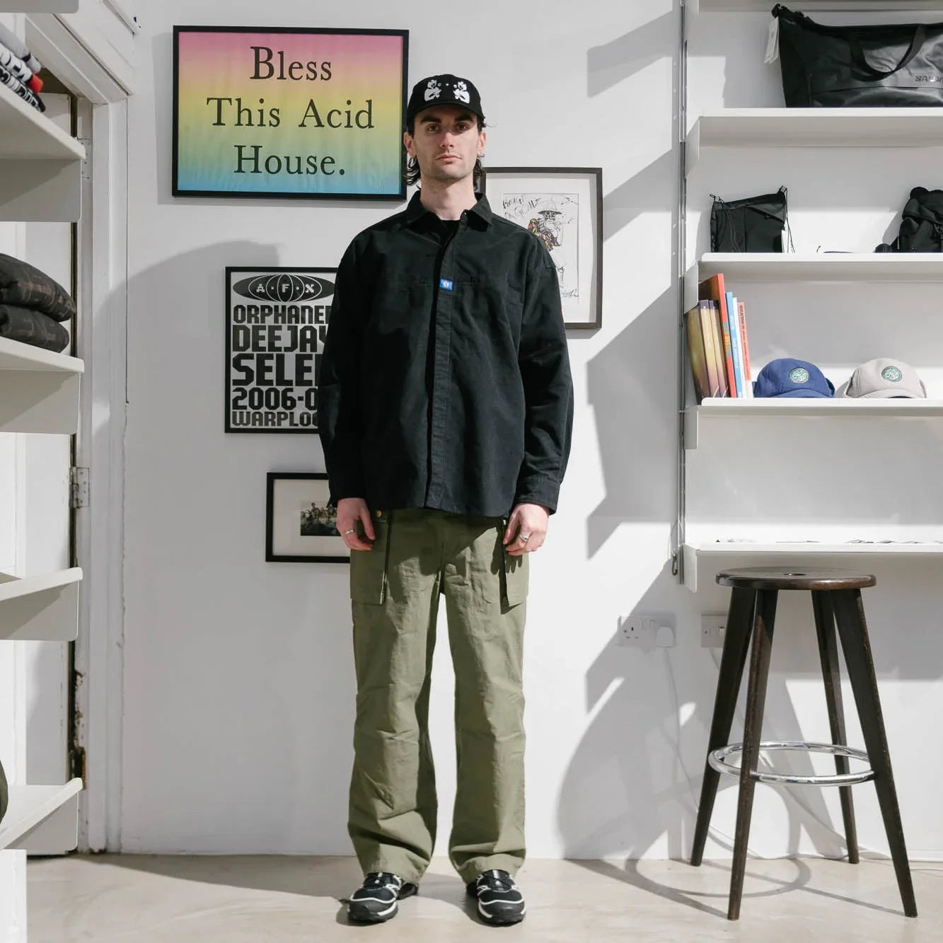Cav Empt Brushed Cotton Design Big Shirt - Black - Never Never