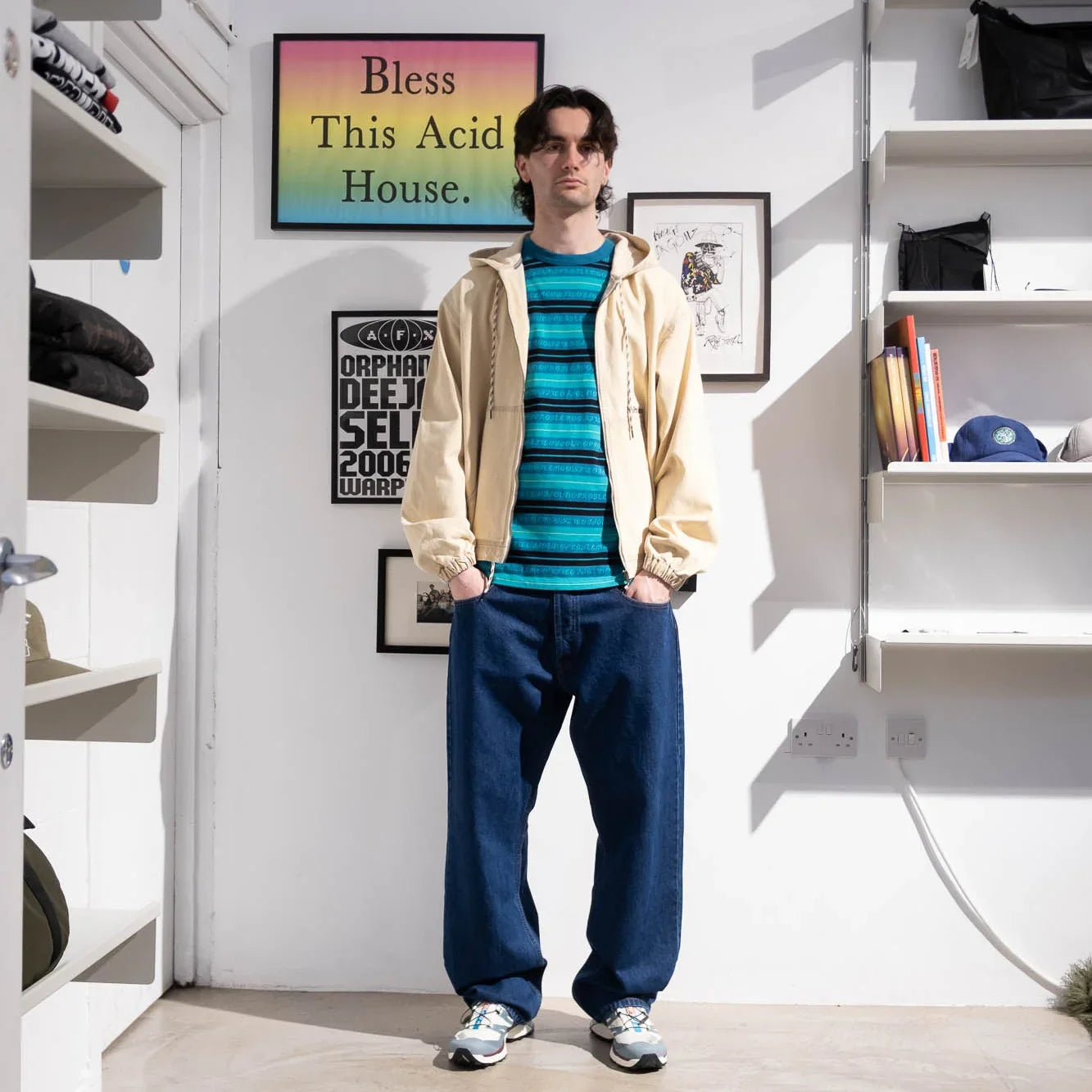 No Problemo Workwear Denim Jacket - Sand - Never Never
