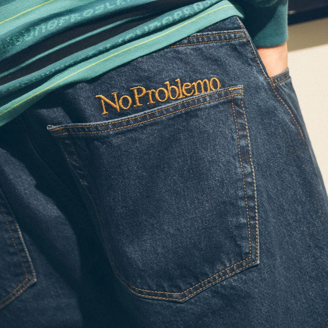 No Problemo Heavyweight Bagi Jean - Blue - Never Never