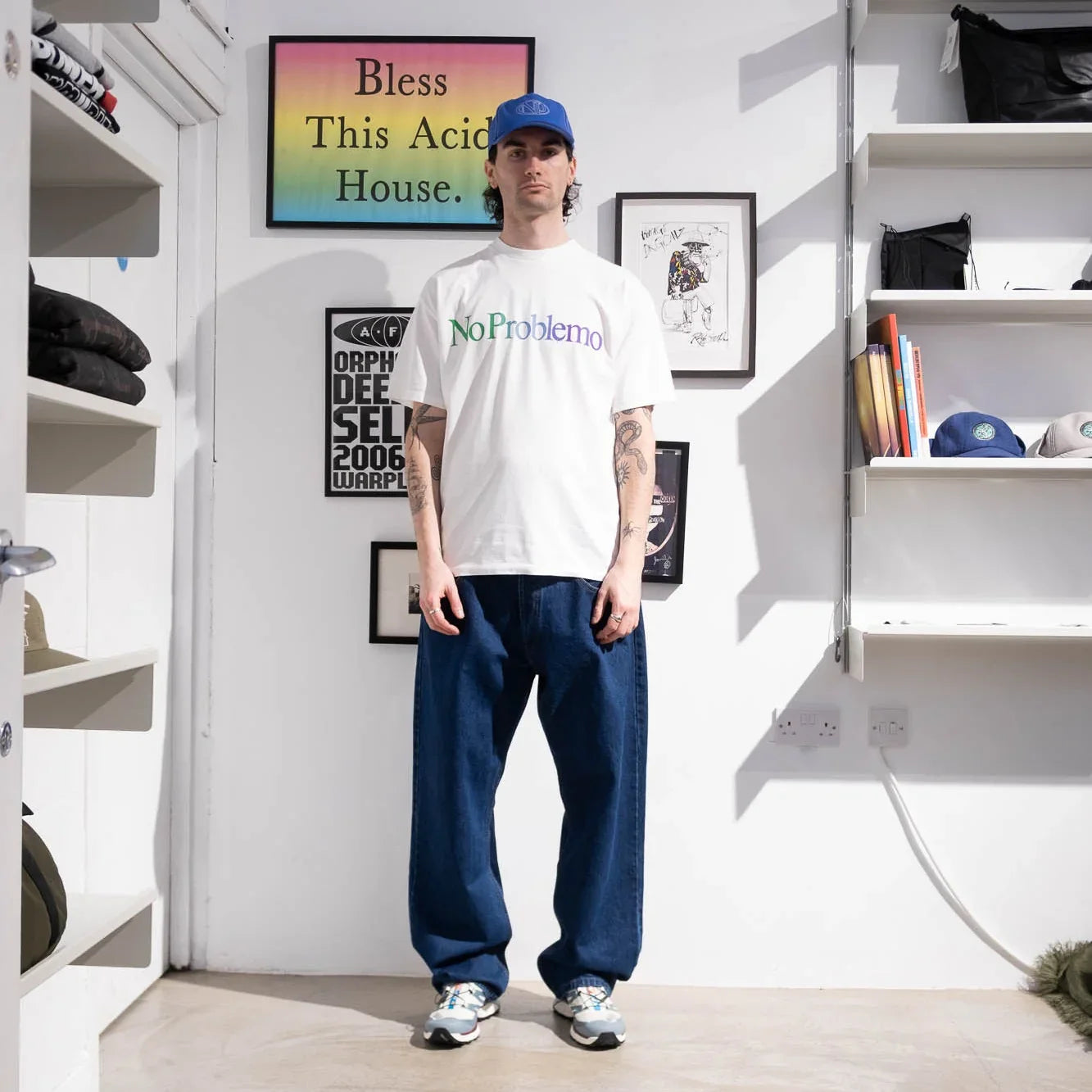 No Problemo Gradient SS Tee - White - Never Never