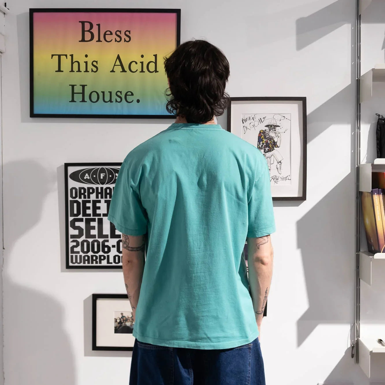 No Problemo Faded Mini Problemo SS Tee - Aqua