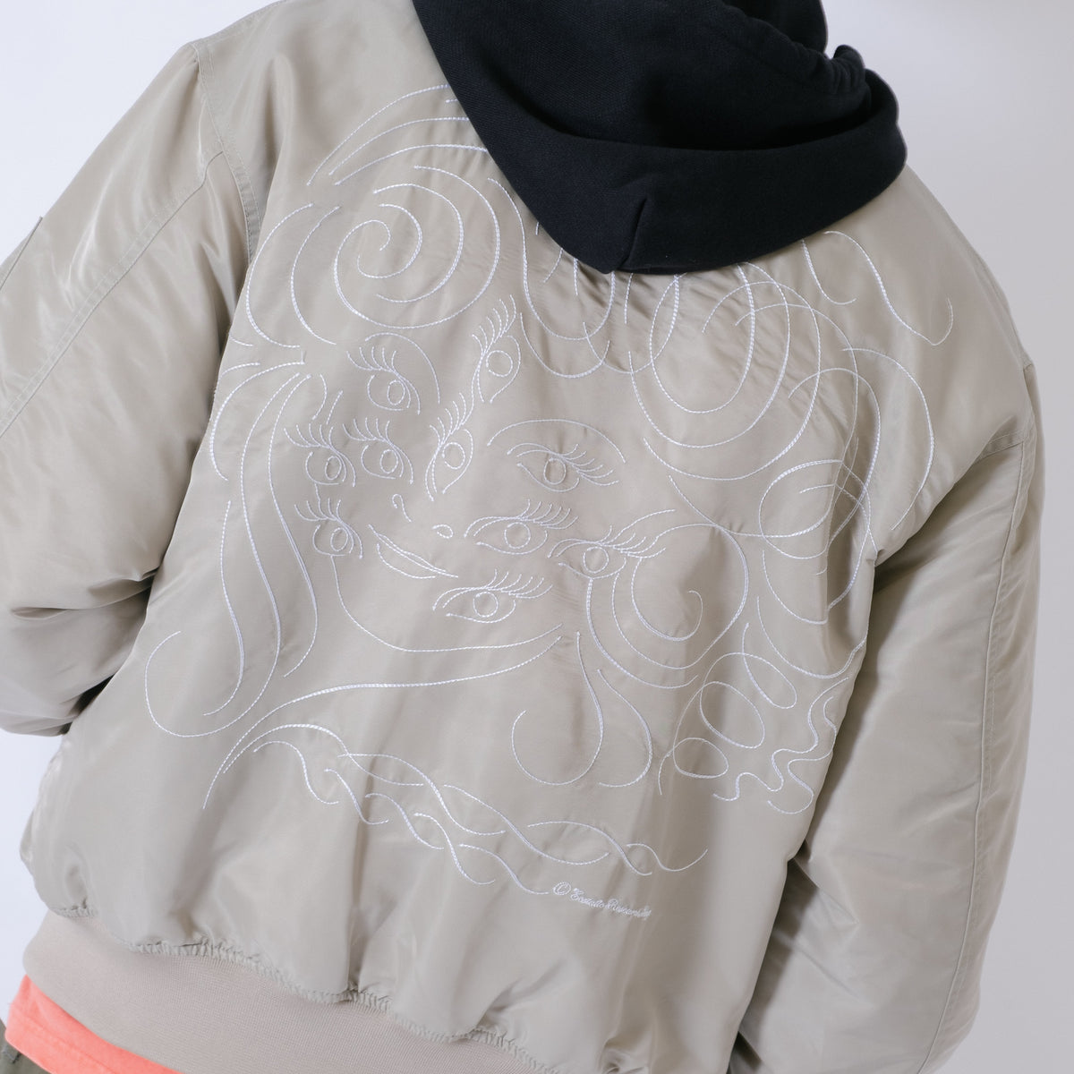 ECSTATIC Research Bomber Jacket - Beige