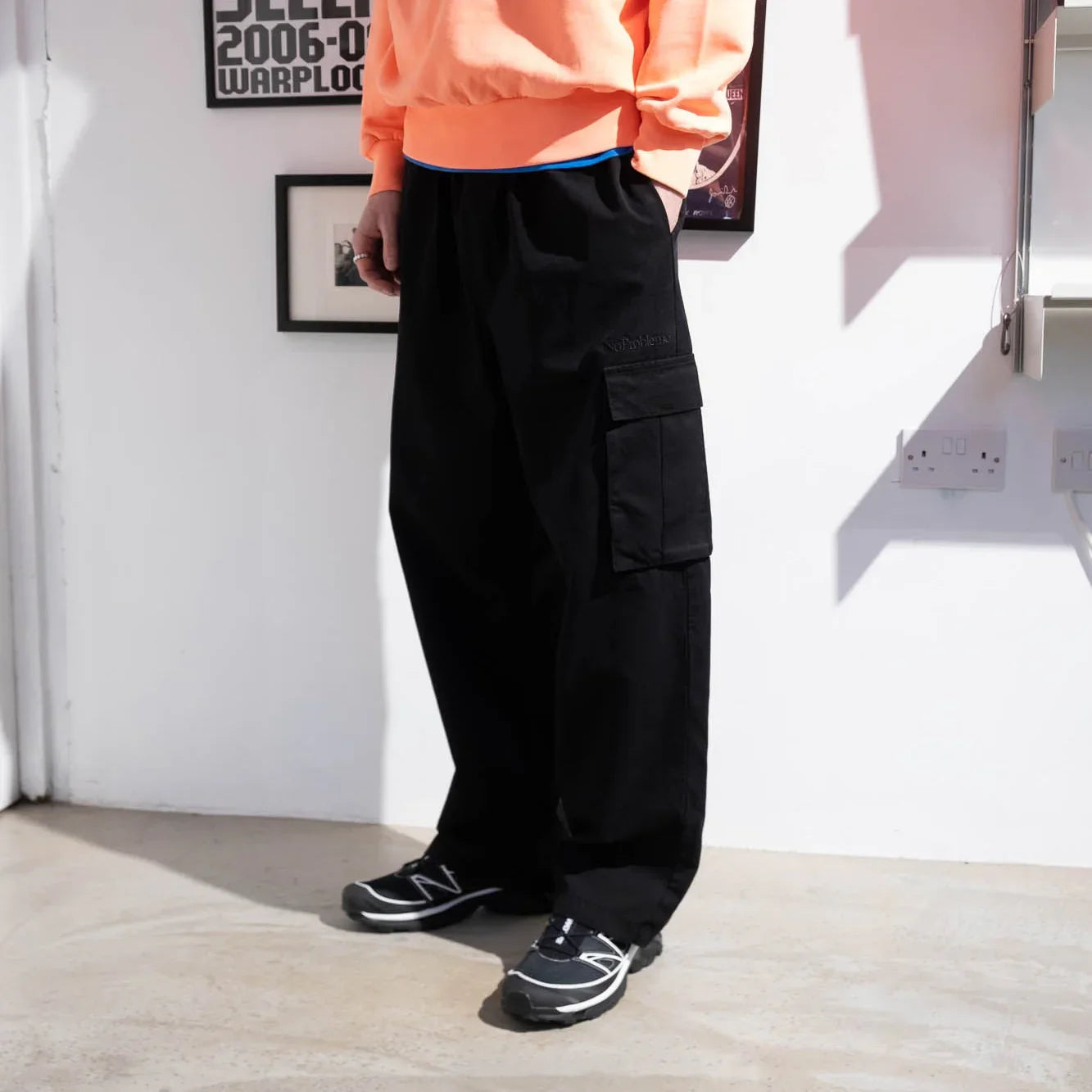 No Problemo Mini Problemo Ripstop Cargo Pant - Black - Never Never