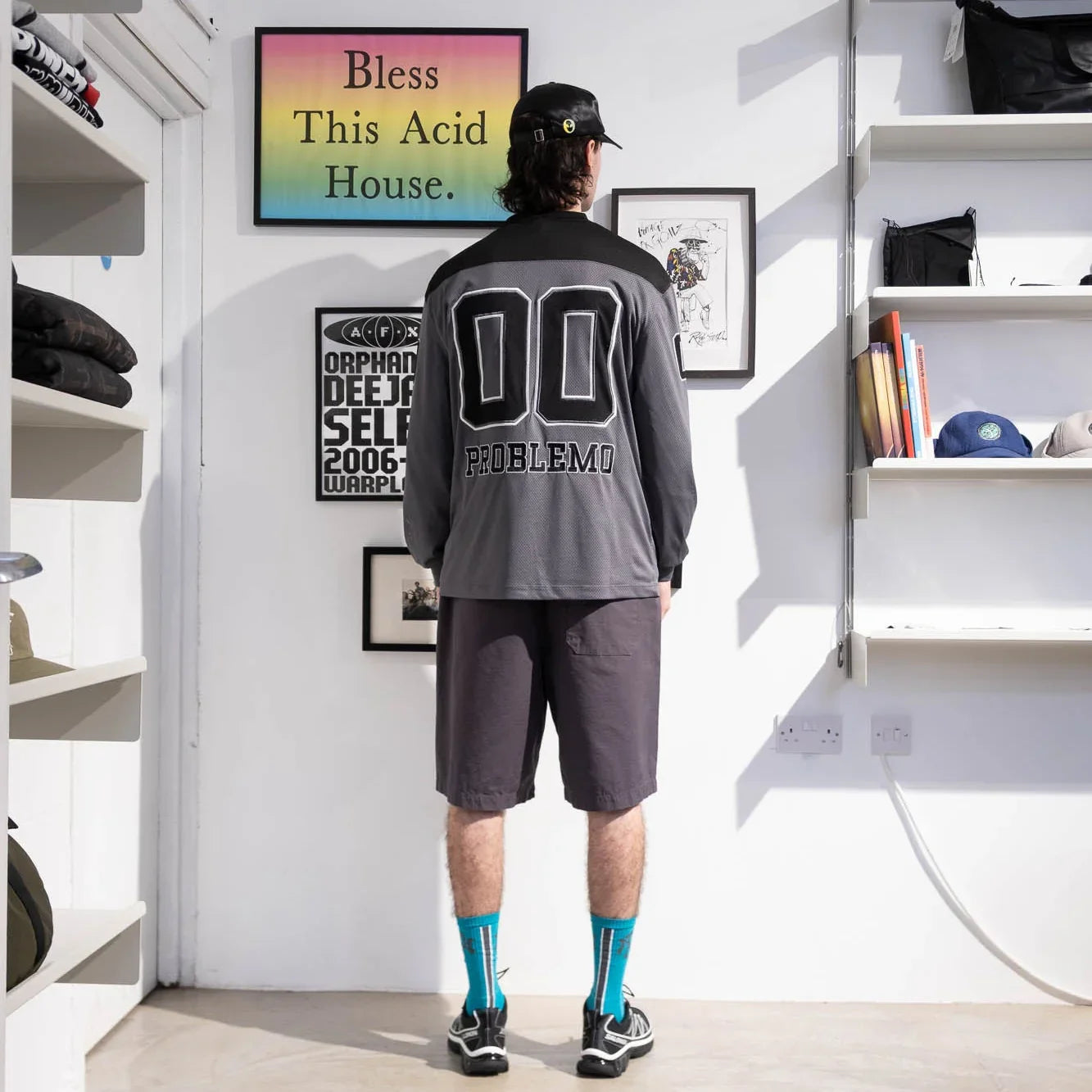 No Problemo NYP Sports Poly LS Jersey - Charcoal