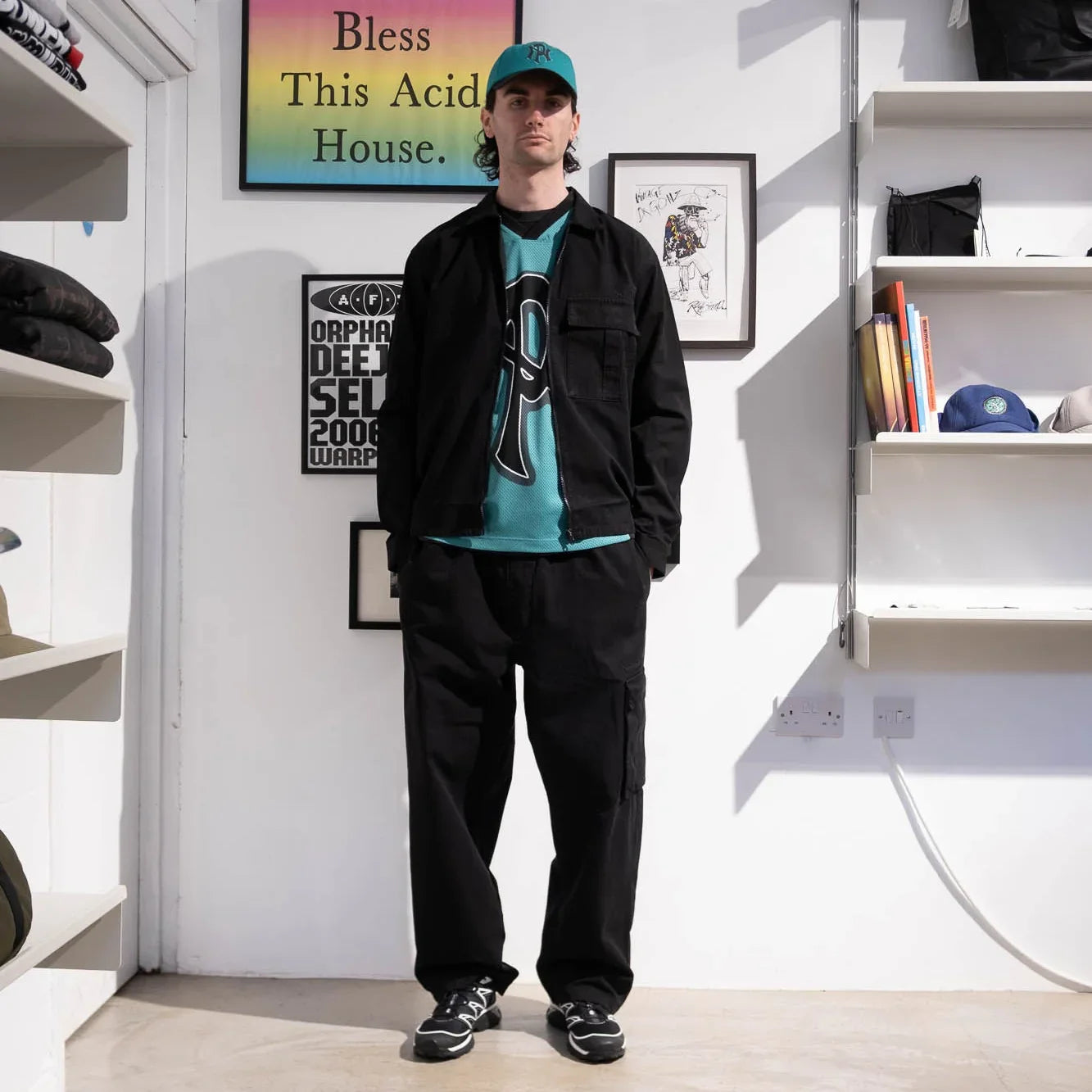 No Problemo Mini Problemo Ripstop Cargo Shirt - Black - Never Never