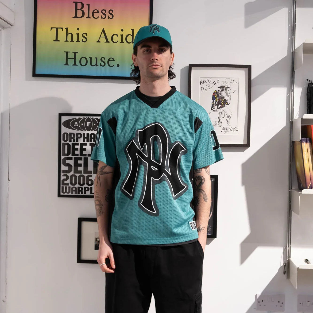 No Problemo NYP Sports Poly SS Jersey - Aqua