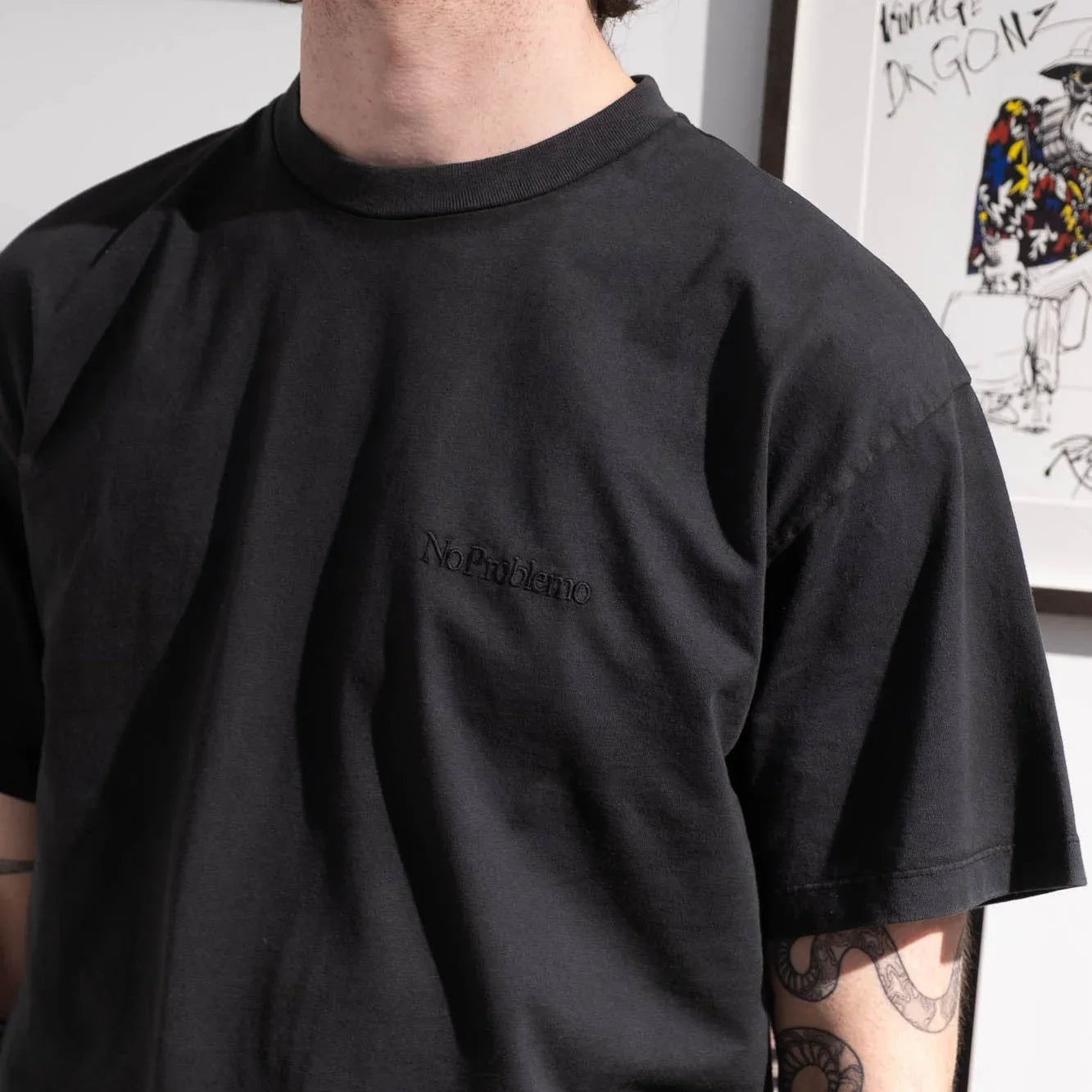 No Problemo Faded Mini Problemo SS Tee - Black