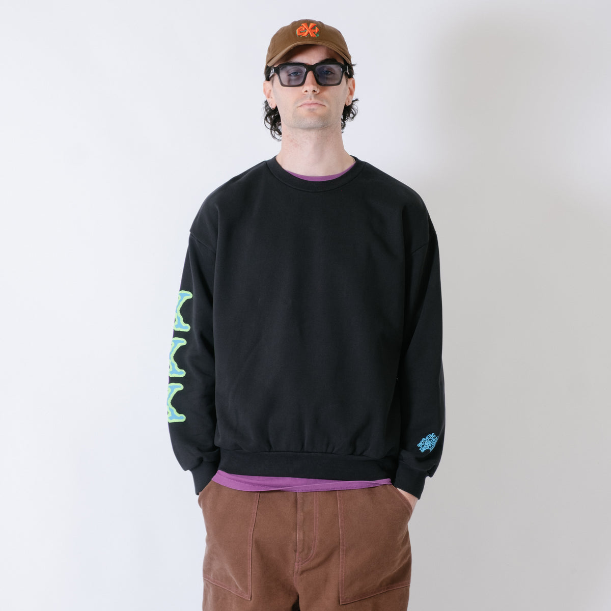 ECSTATIC Research The Host Crew Sweater - Black