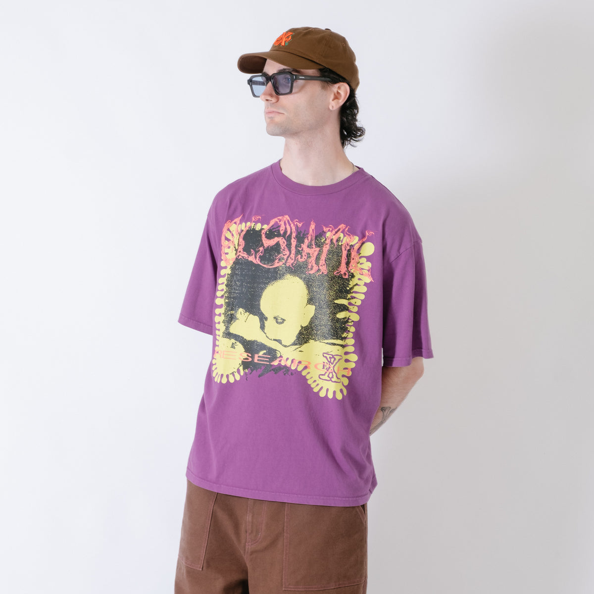 ECSTATIC Research Unlucky In Love T-Shirt - Purple