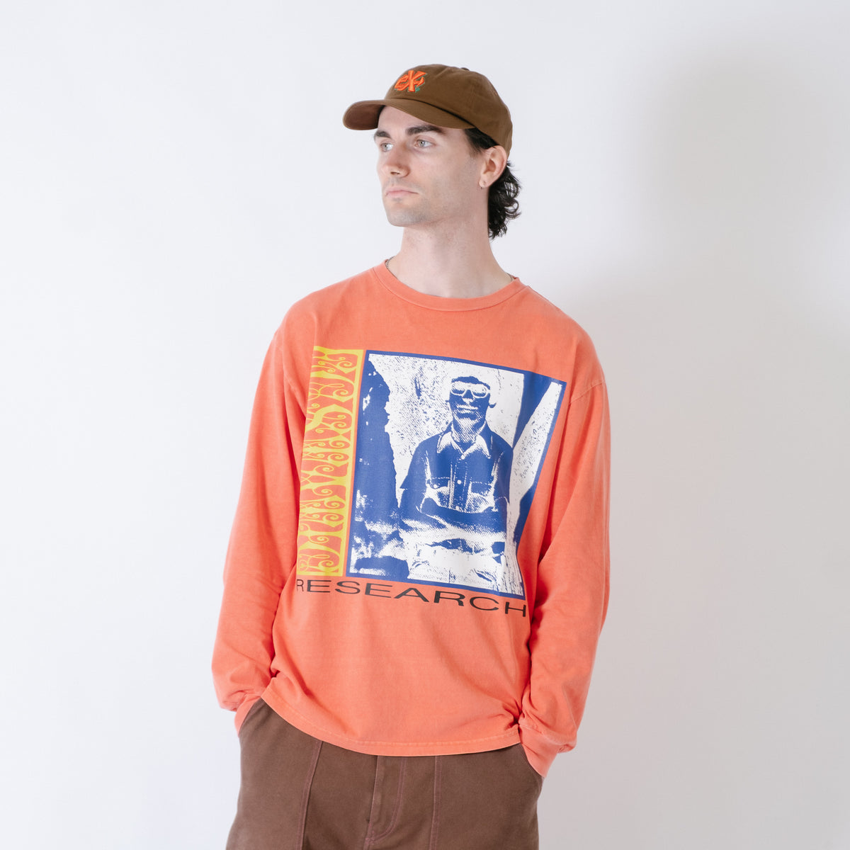 ECSTATIC Research Time LS T-Shirt - Orange