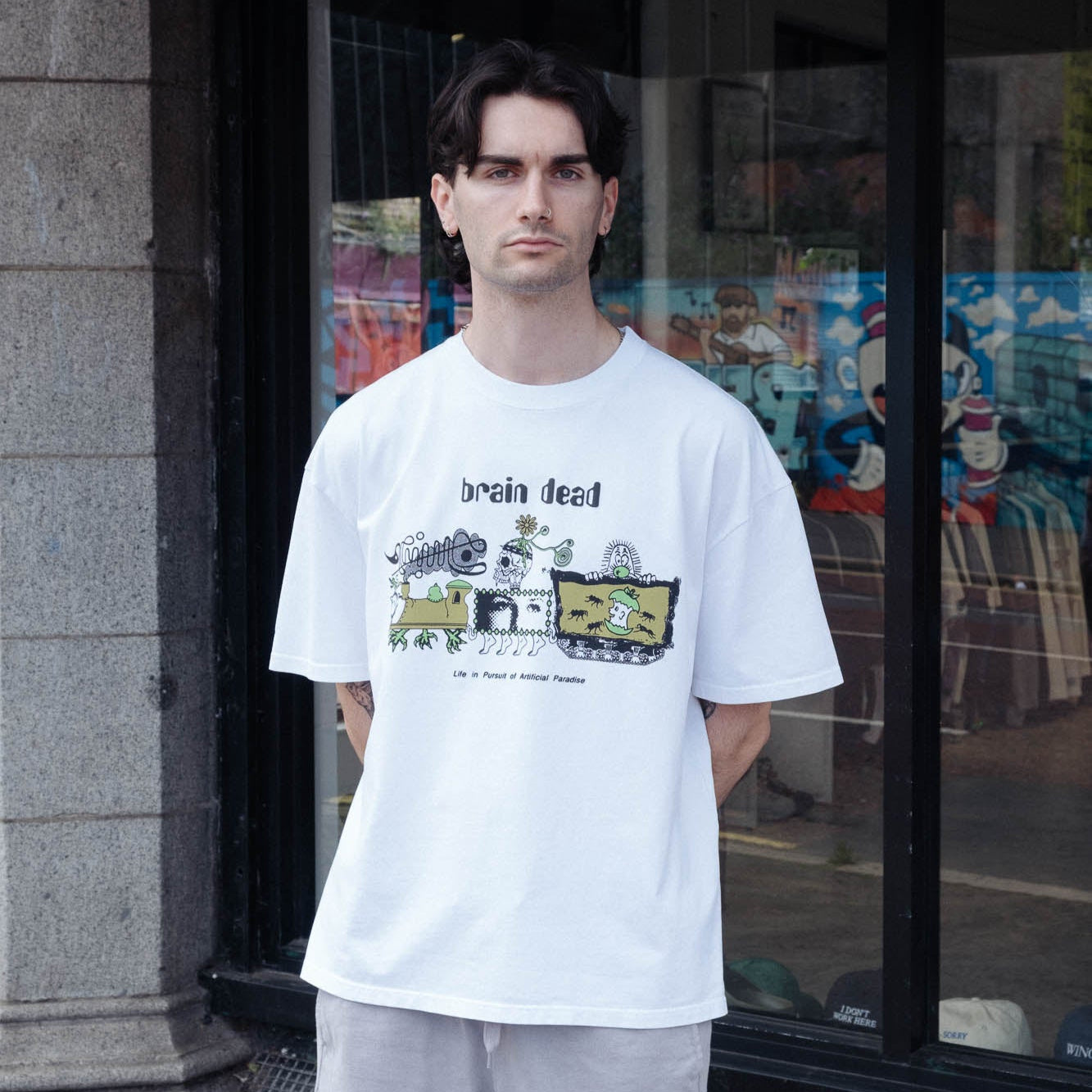 Brain Dead Artificial Paradise T-Shirt - White