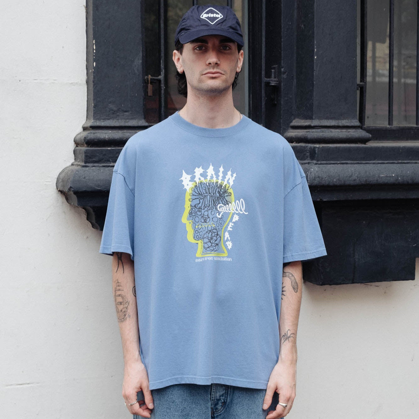 Brain Dead Ringing Ear T-Shirt - Blue