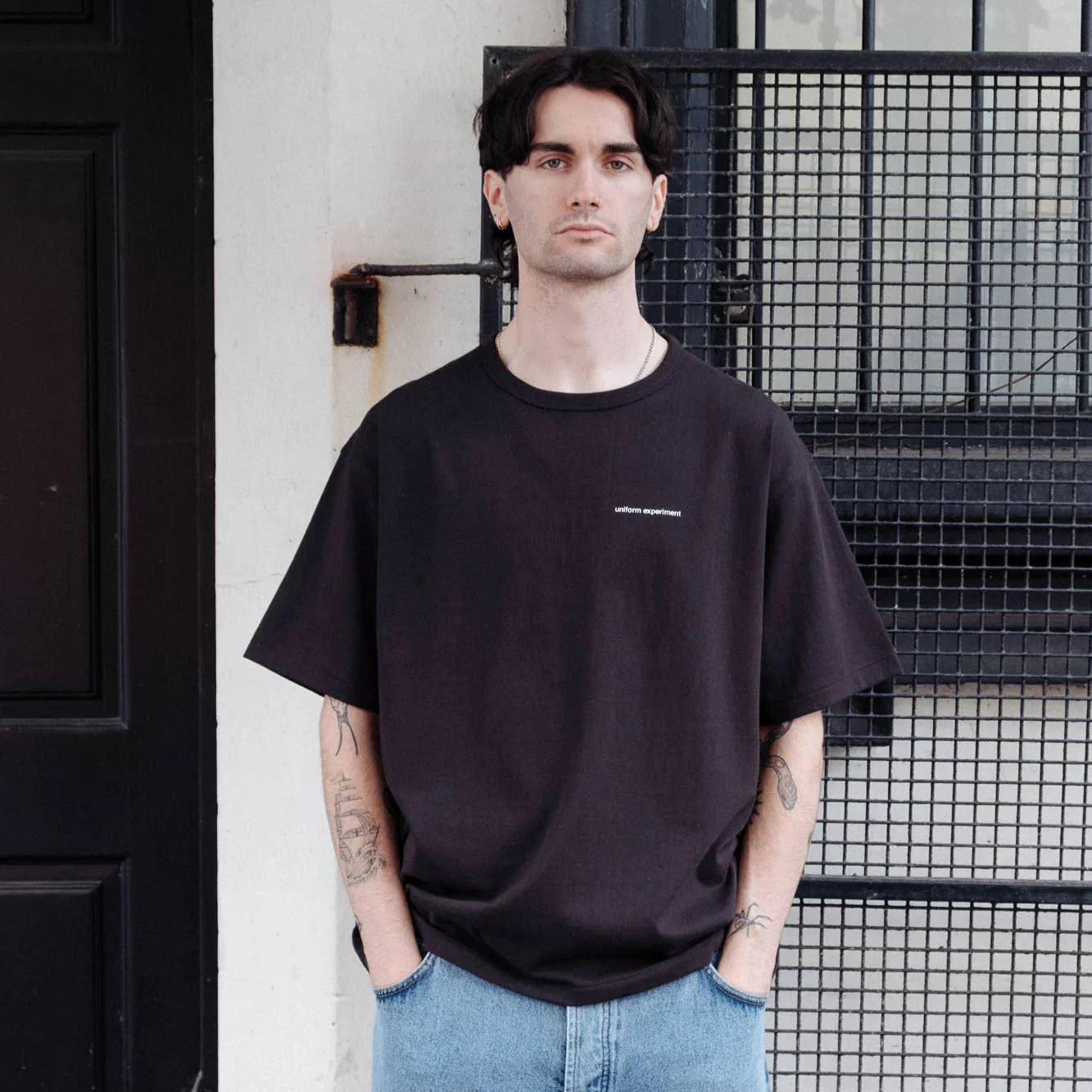 Uniform Experiment Wide Tee - Black