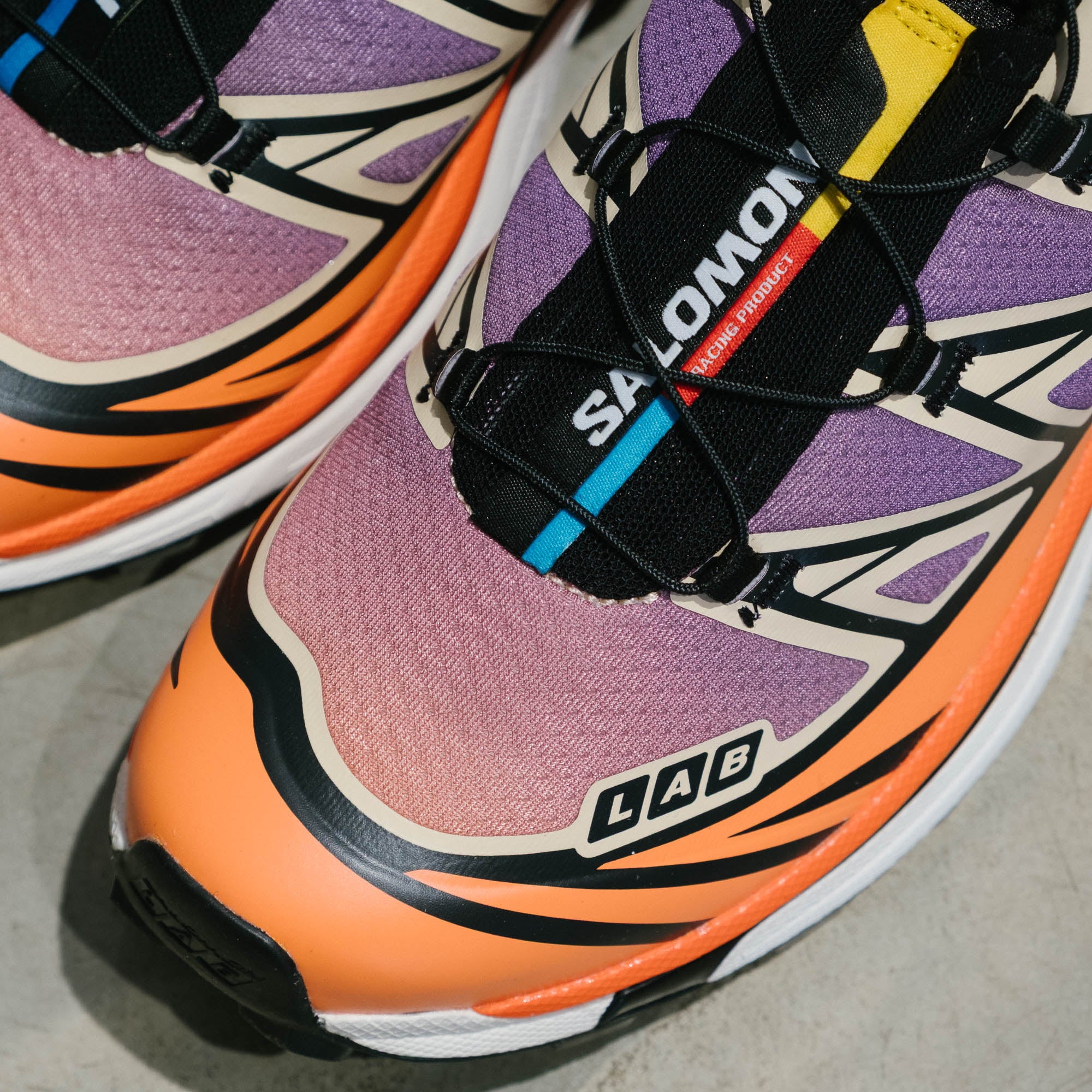 Salomon XT-6 Shoes - Black/Almond Cream/Dragon Fire