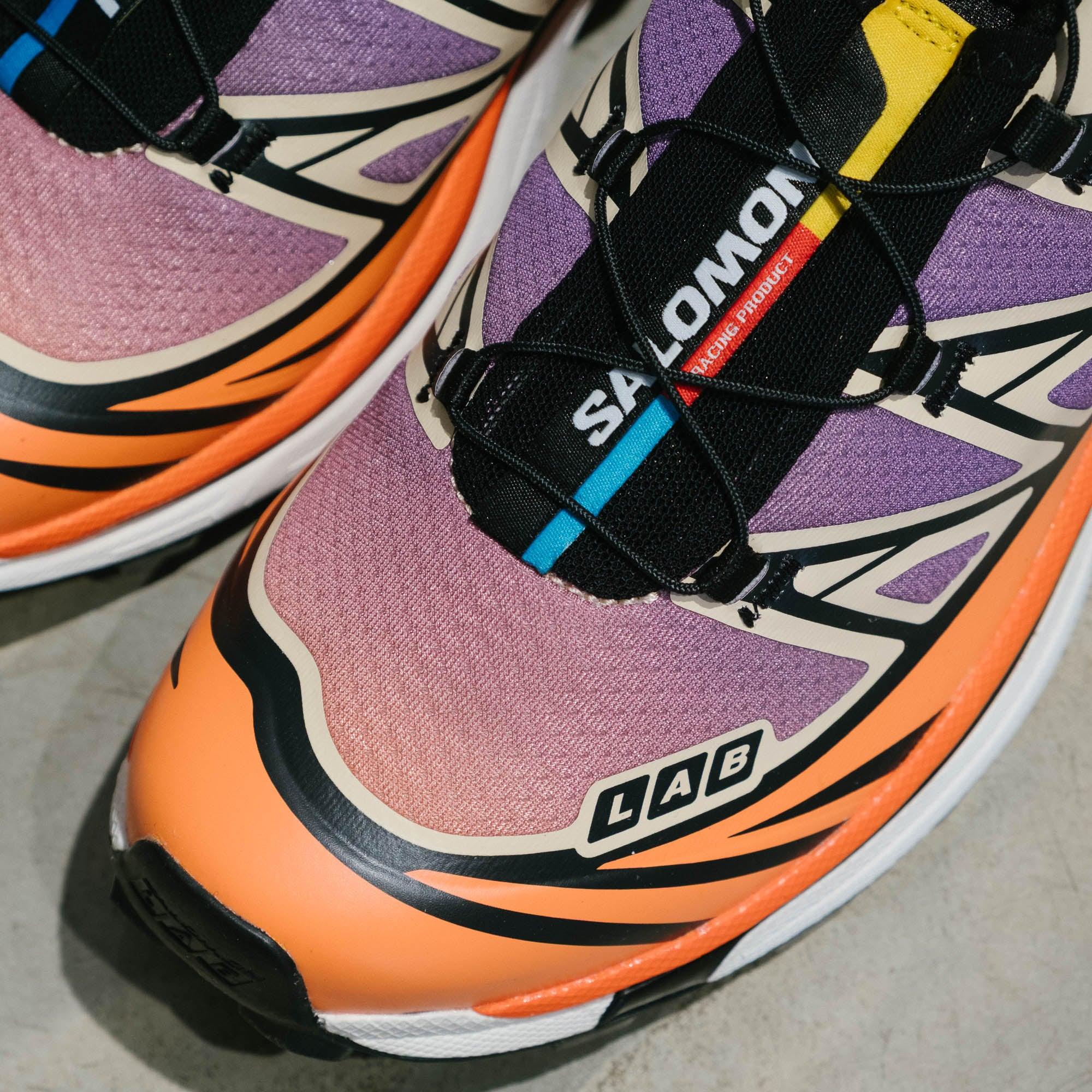 Salomon XT-6 Shoes - Black/Almond Cream/Dragon Fire - Never Never