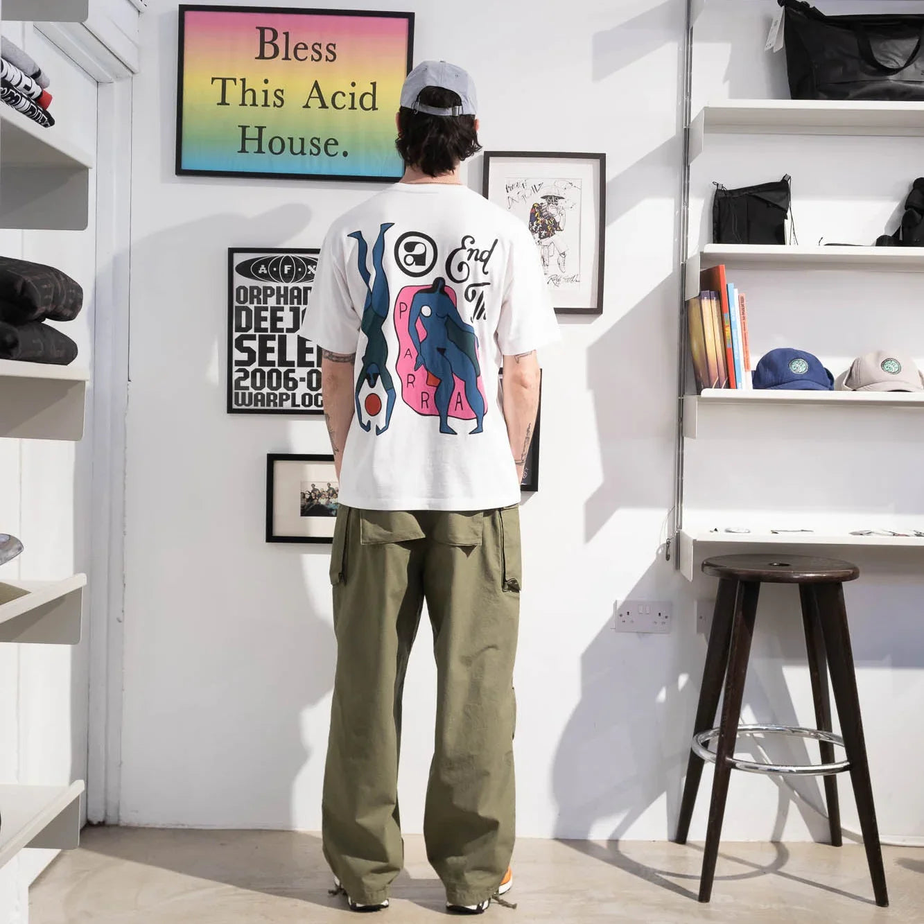 By Parra End The Loungechair T-Shirt - White - Never Never