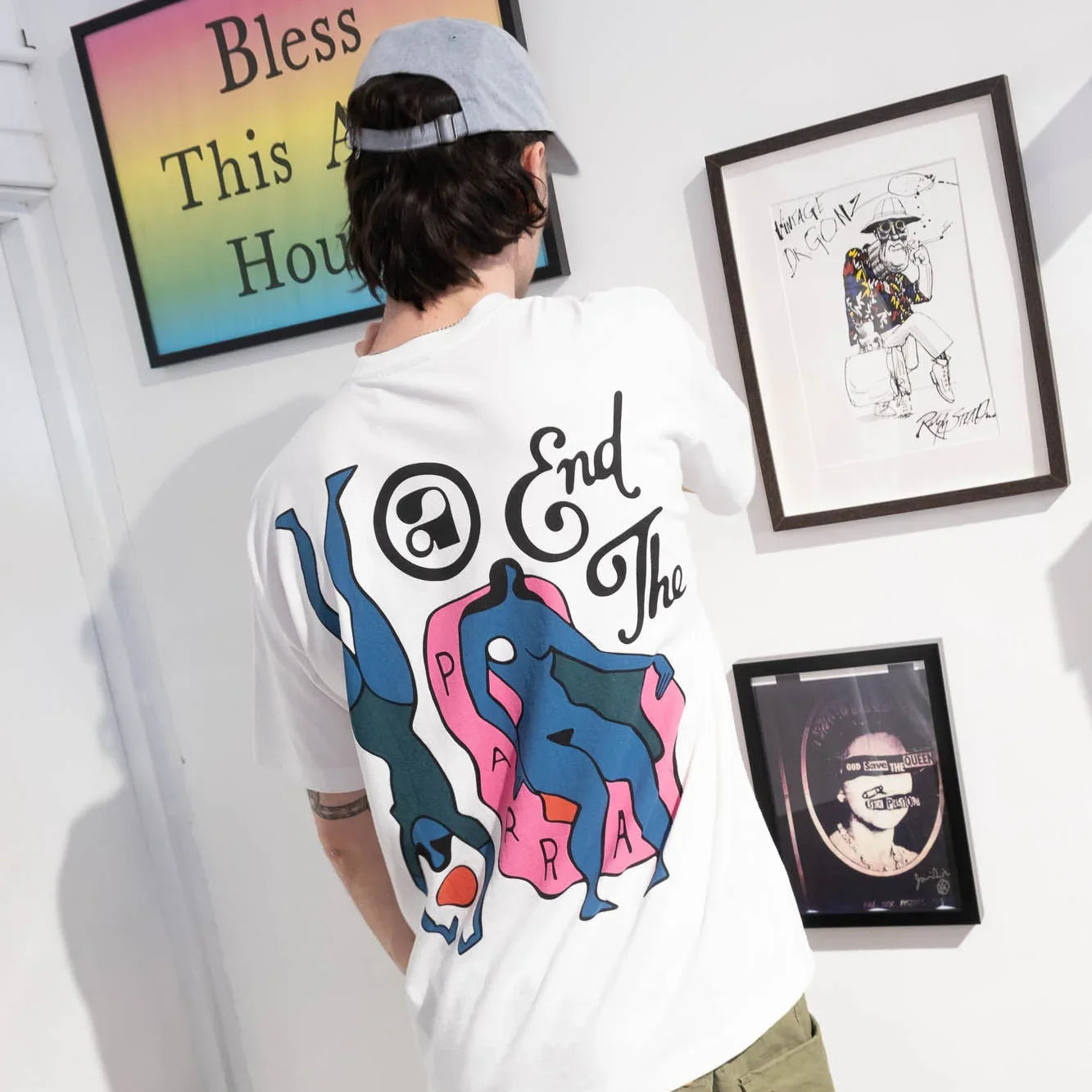 By Parra End The Loungechair T-Shirt - White - Never Never