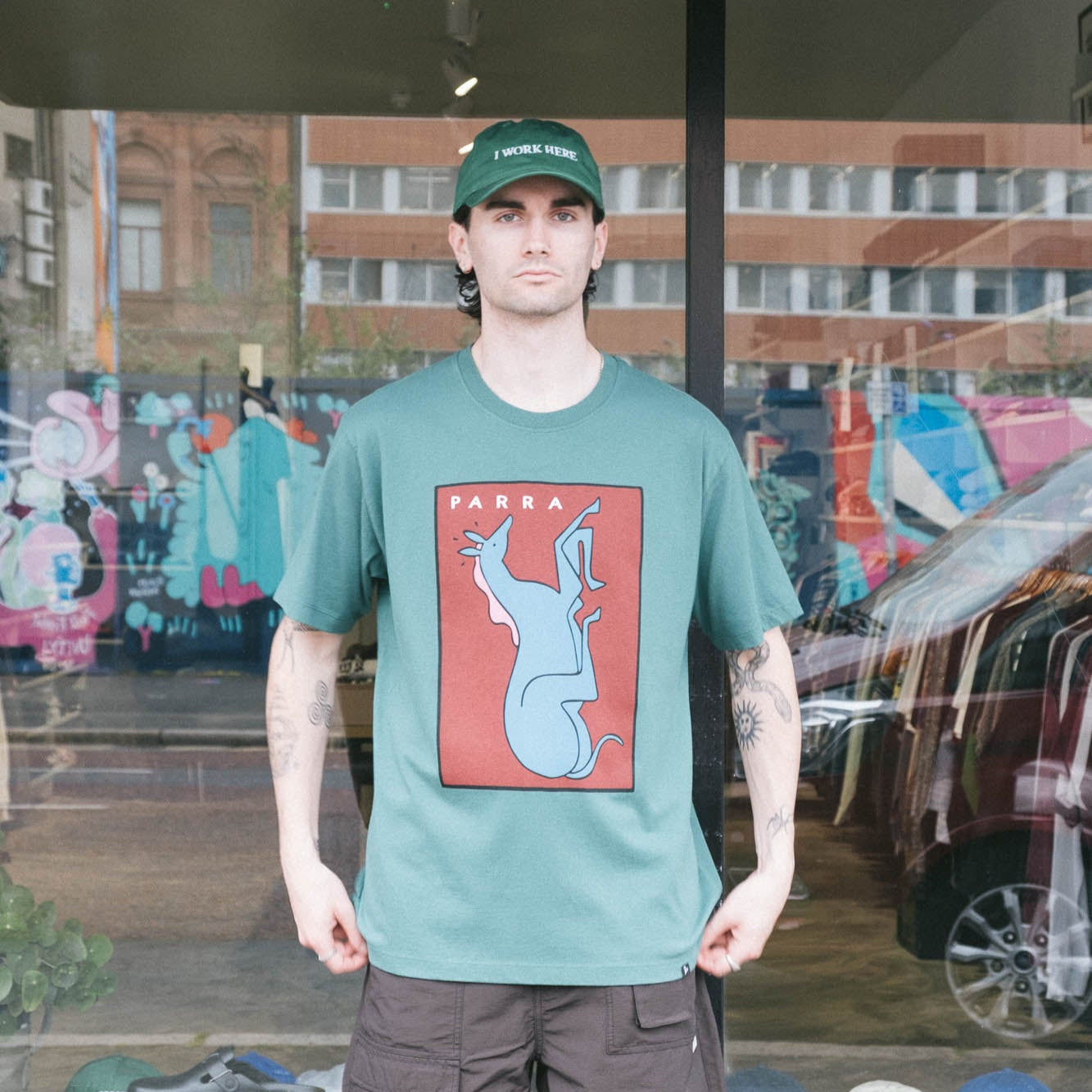 By Parra Vertical Horse T-Shirt - Green
