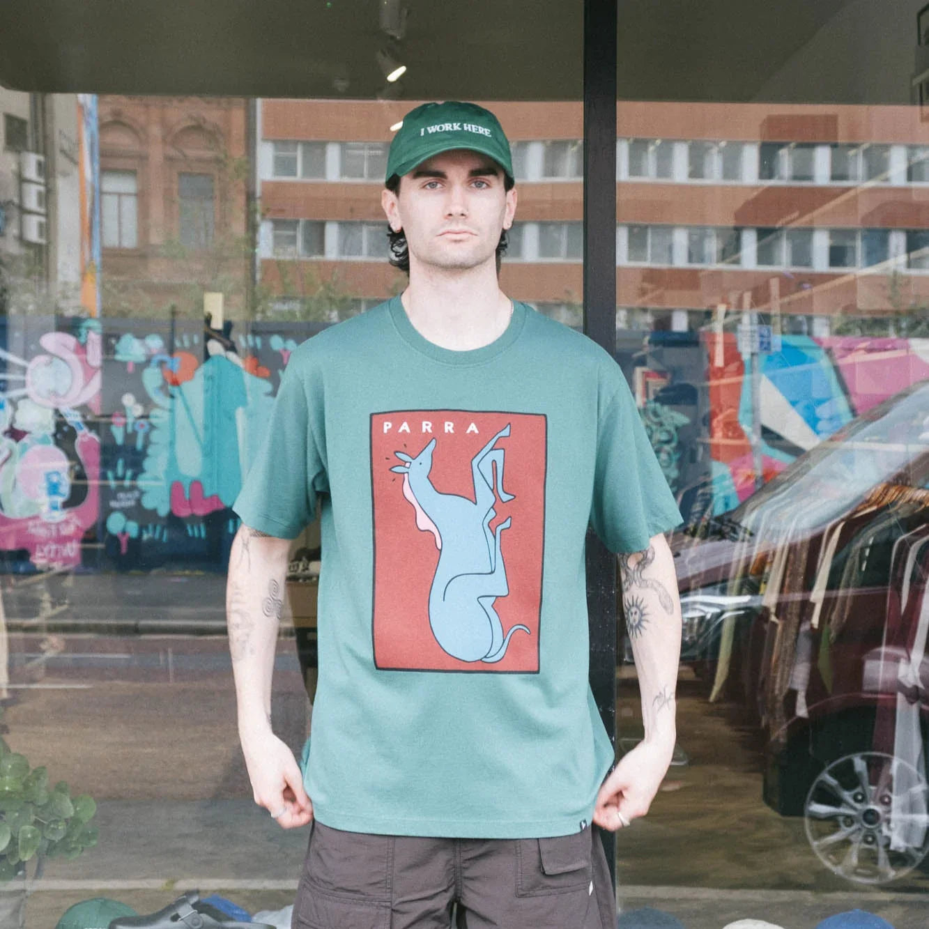 By Parra Vertical Horse T-Shirt - Green