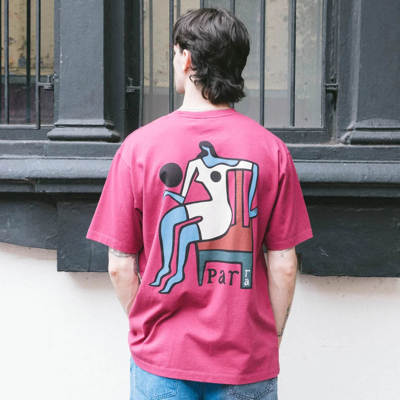 By Parra Chair Baller T-Shirt - Dark Magenta