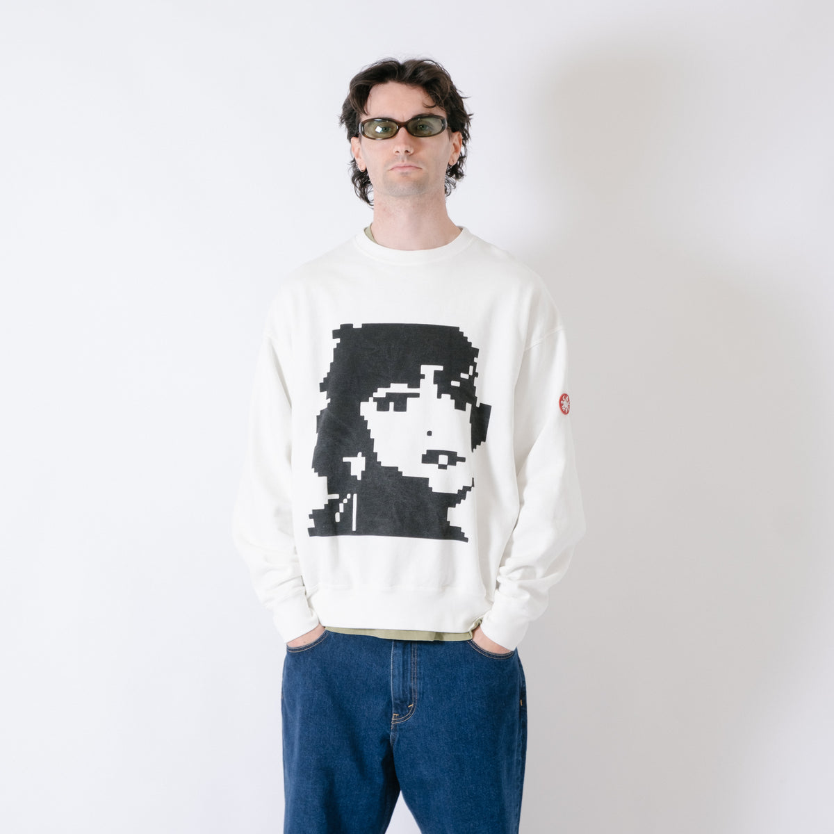 Cav Empt PORTRAY Crew Neck Sweater - White