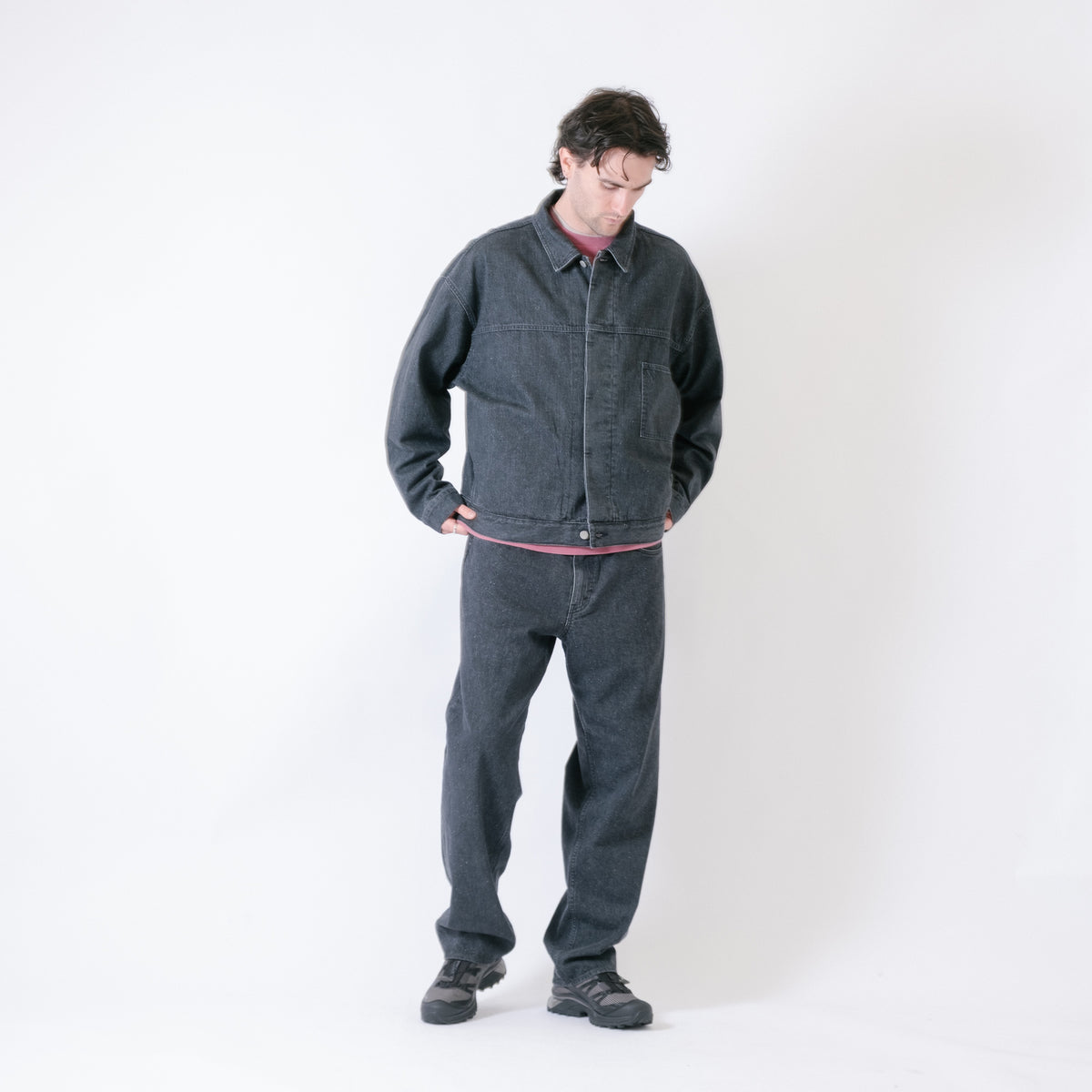 Cav Empt 1992 Washed Black Nep Denim Jean - Grey