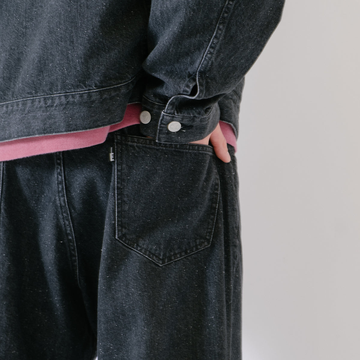 Cav Empt 1992 Washed Black Nep Denim Jean - Grey