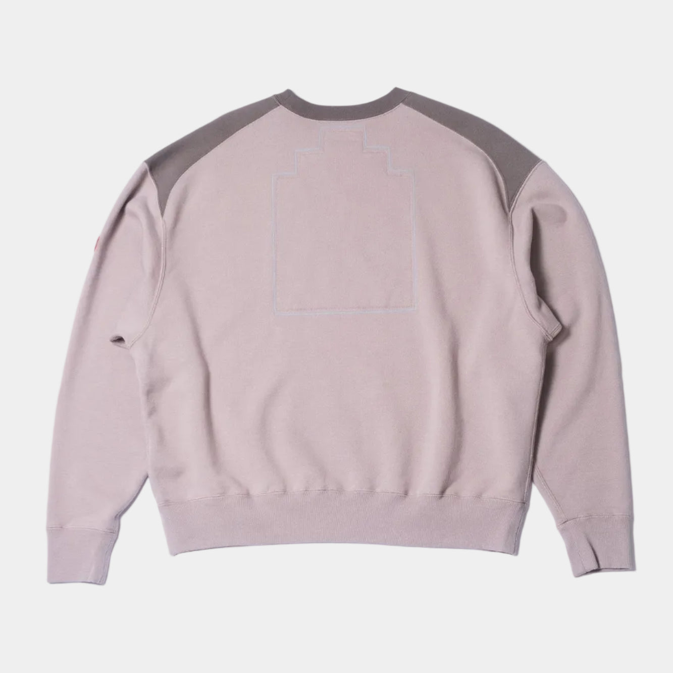 Cav Empt Half Panel Shoulder Crew Neck - Beige