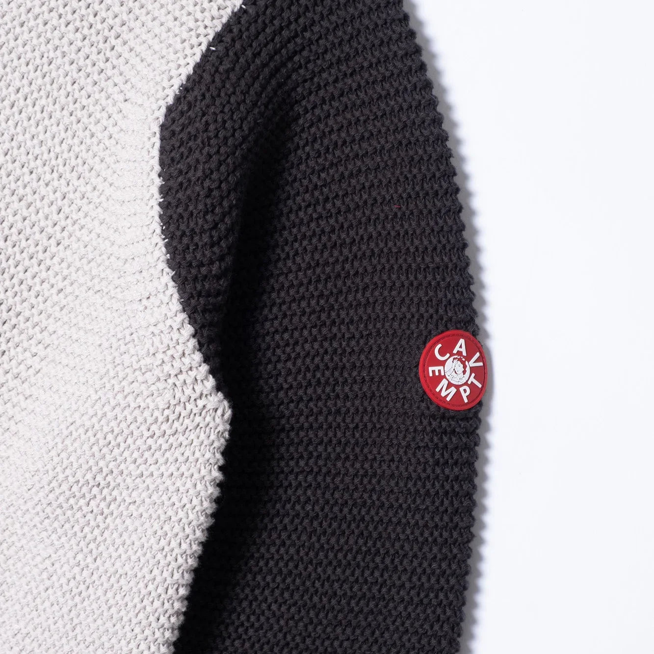 Cav Empt Coloured Cotton Knit Sweater - Grey - Never Never