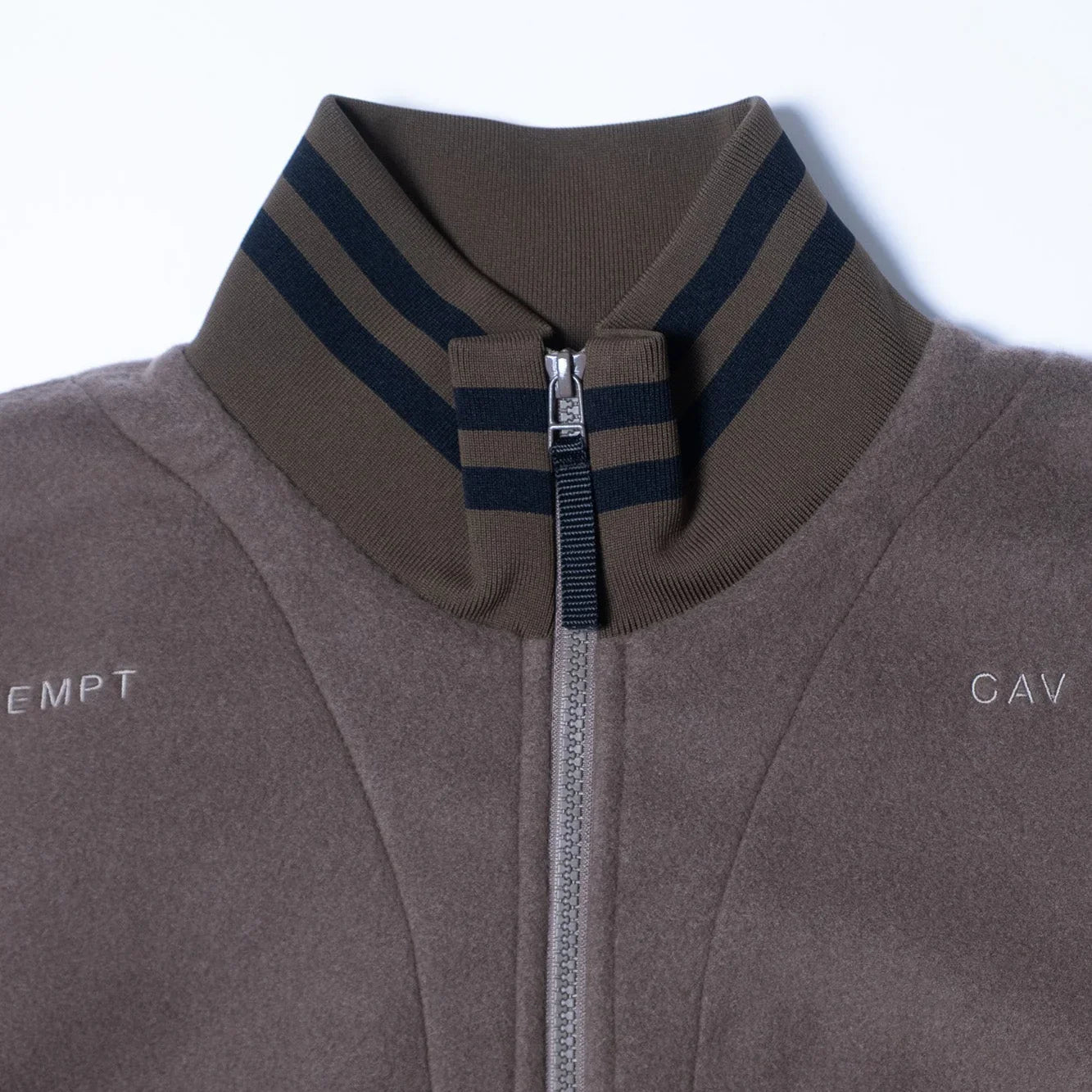 Cav Empt Fleece Half Zip Up - Khaki - Never Never