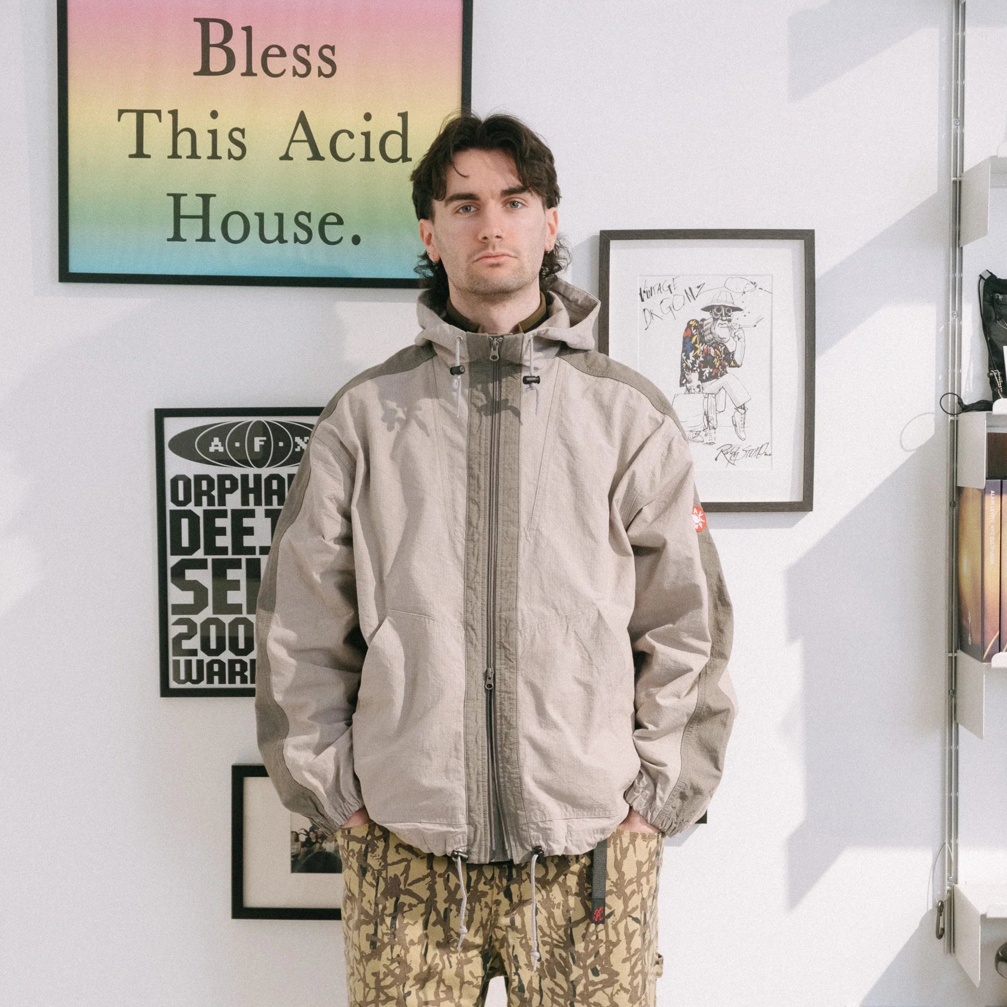 Cav Empt CN Rip Hood Jacket - Grey - Never Never