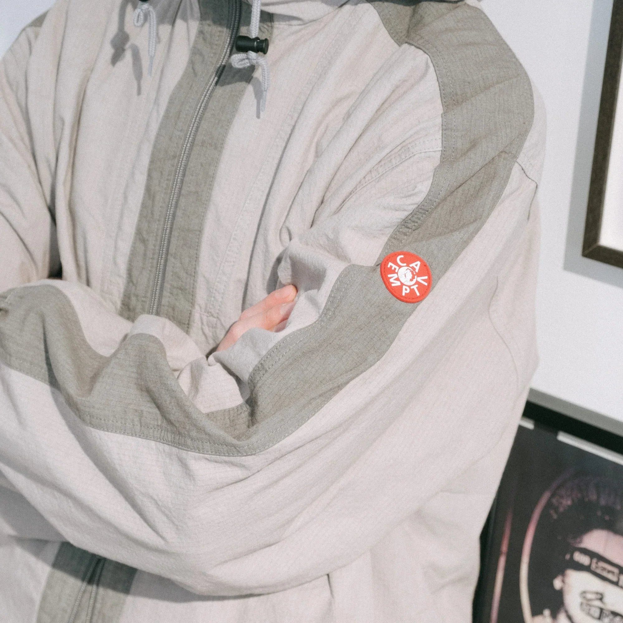 Cav Empt CN Rip Hood Jacket - Grey - Never Never