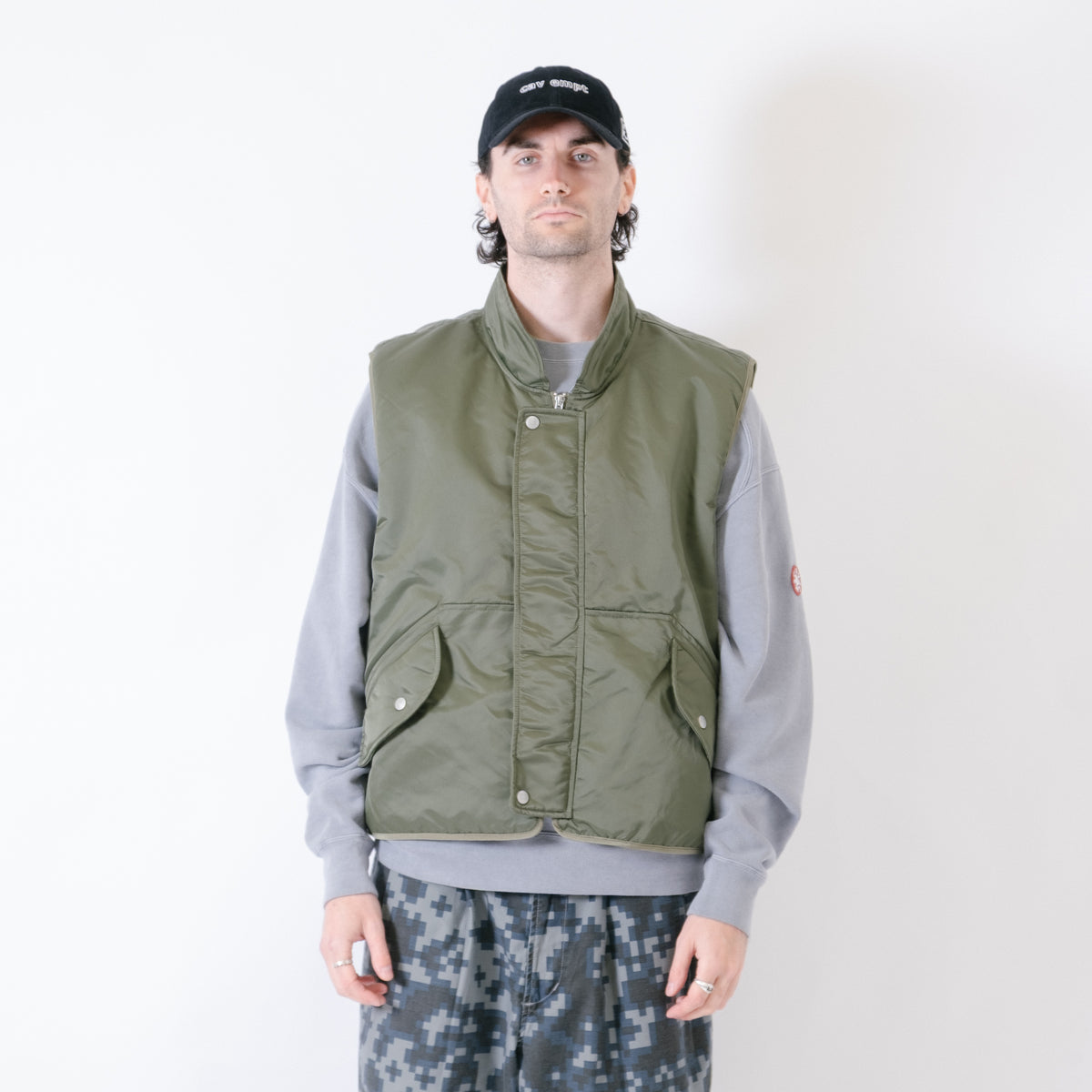 Cav Empt Nylon Flight Vest - Green