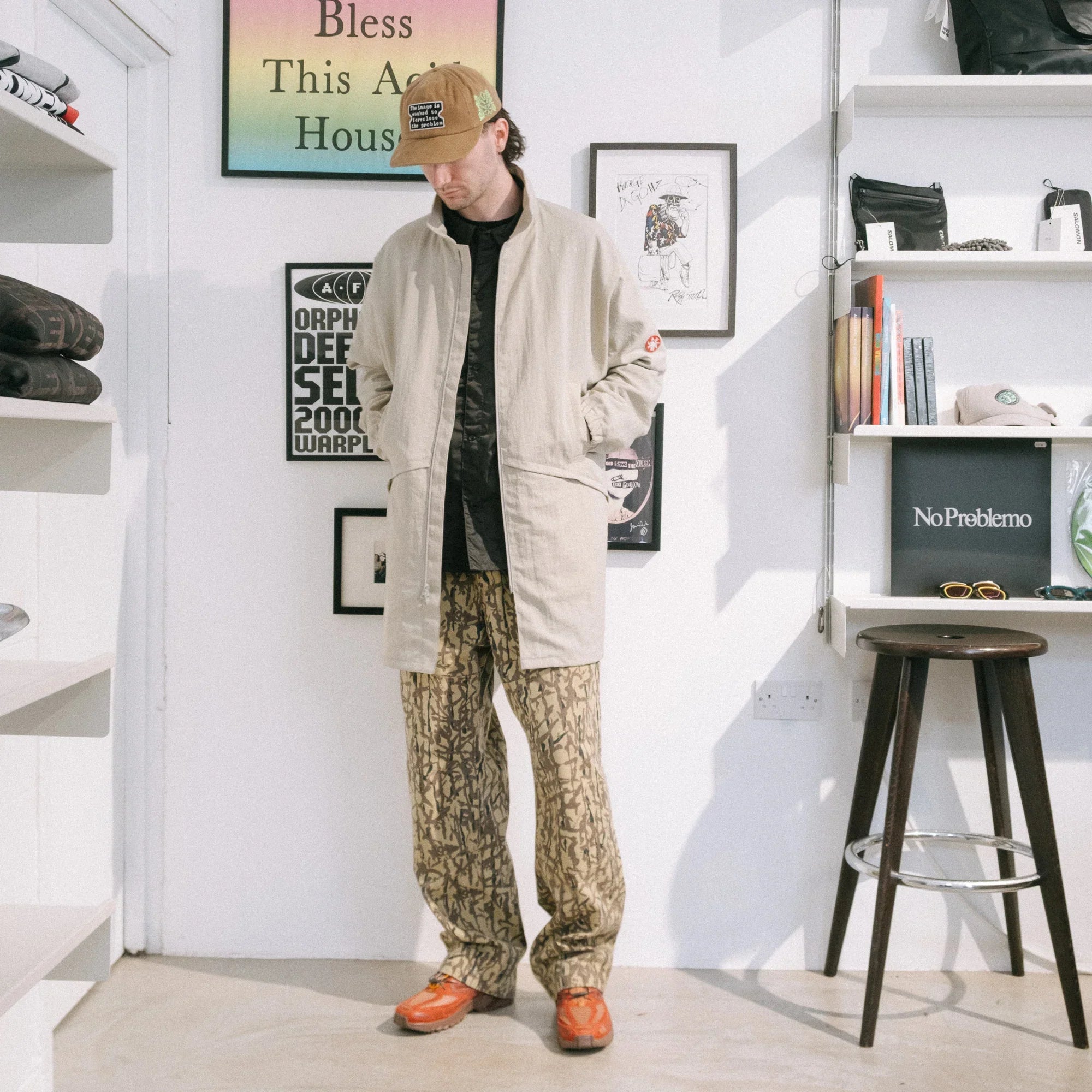 Cav Empt Solid Nylon Wing Coat - Grey - Never Never