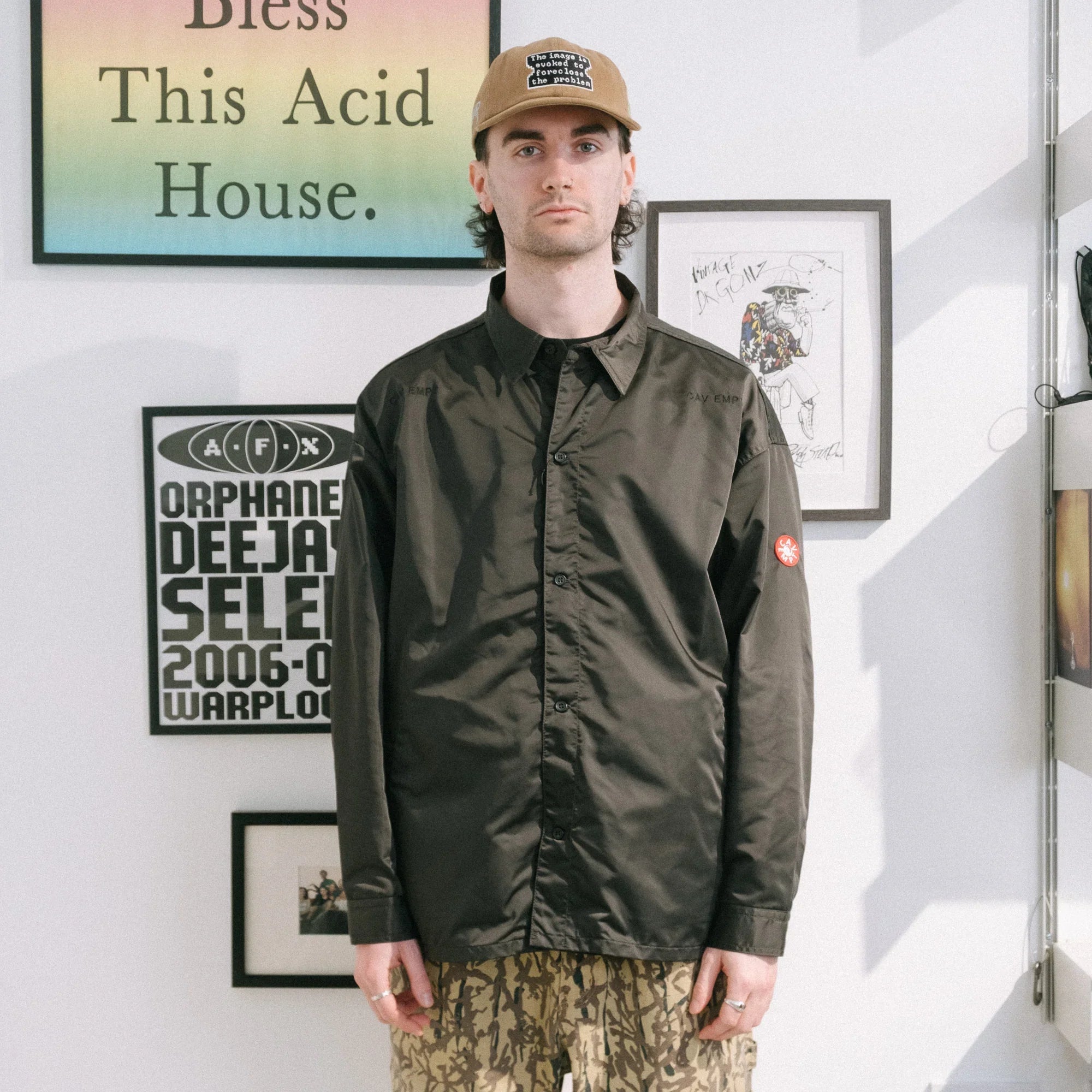 Cav Empt Welt Pockets PE Big Shirt - Charcoal - Never Never