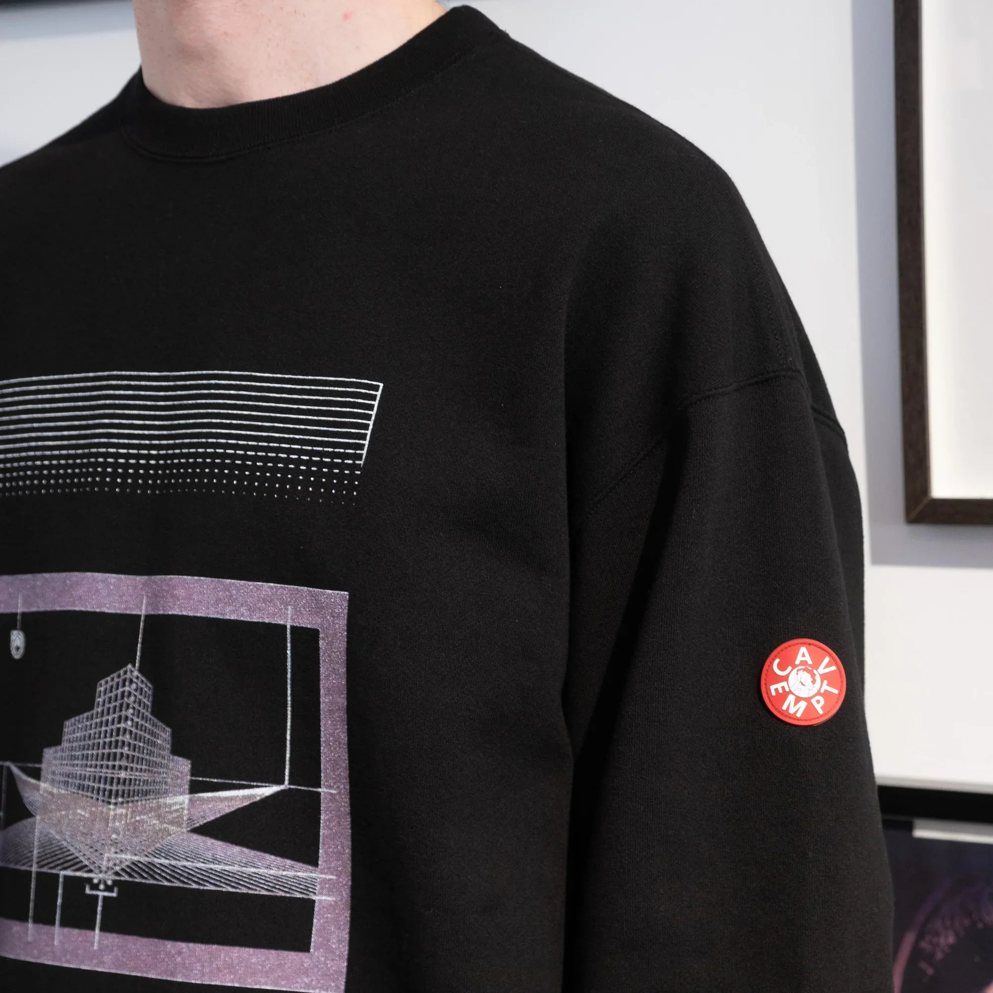 Cav Empt As Cdisc2_1 Crew Neck Sweater - Black - Never Never