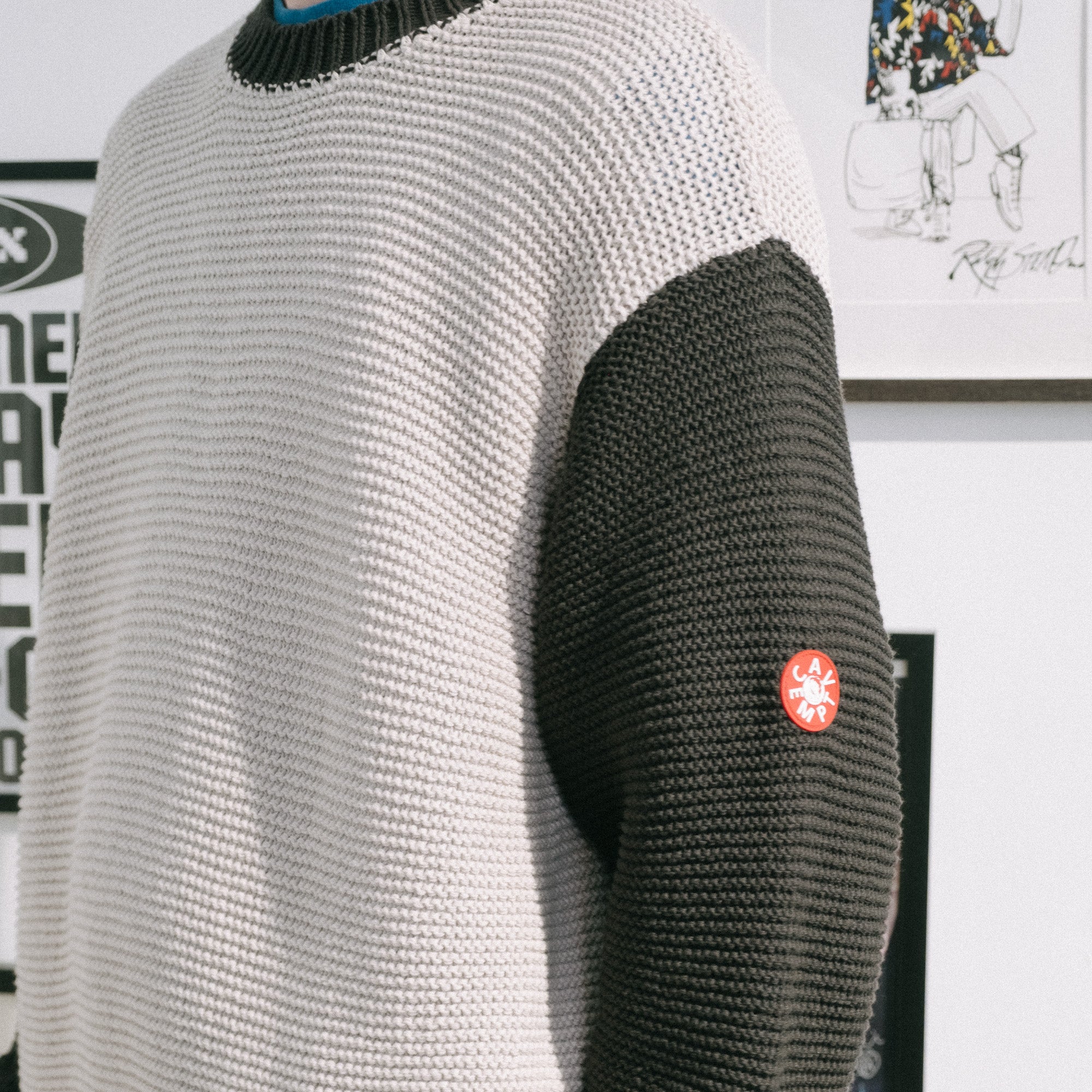 Cav Empt Coloured Cotton Knit Sweater - Grey - Never Never