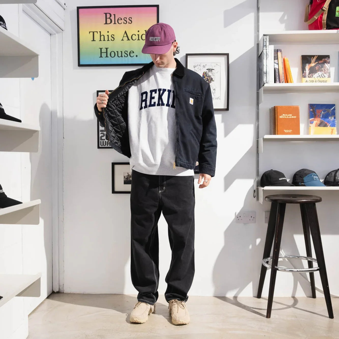 Carhartt WIP OG Detroit Jacket (Winter) - Black/Black