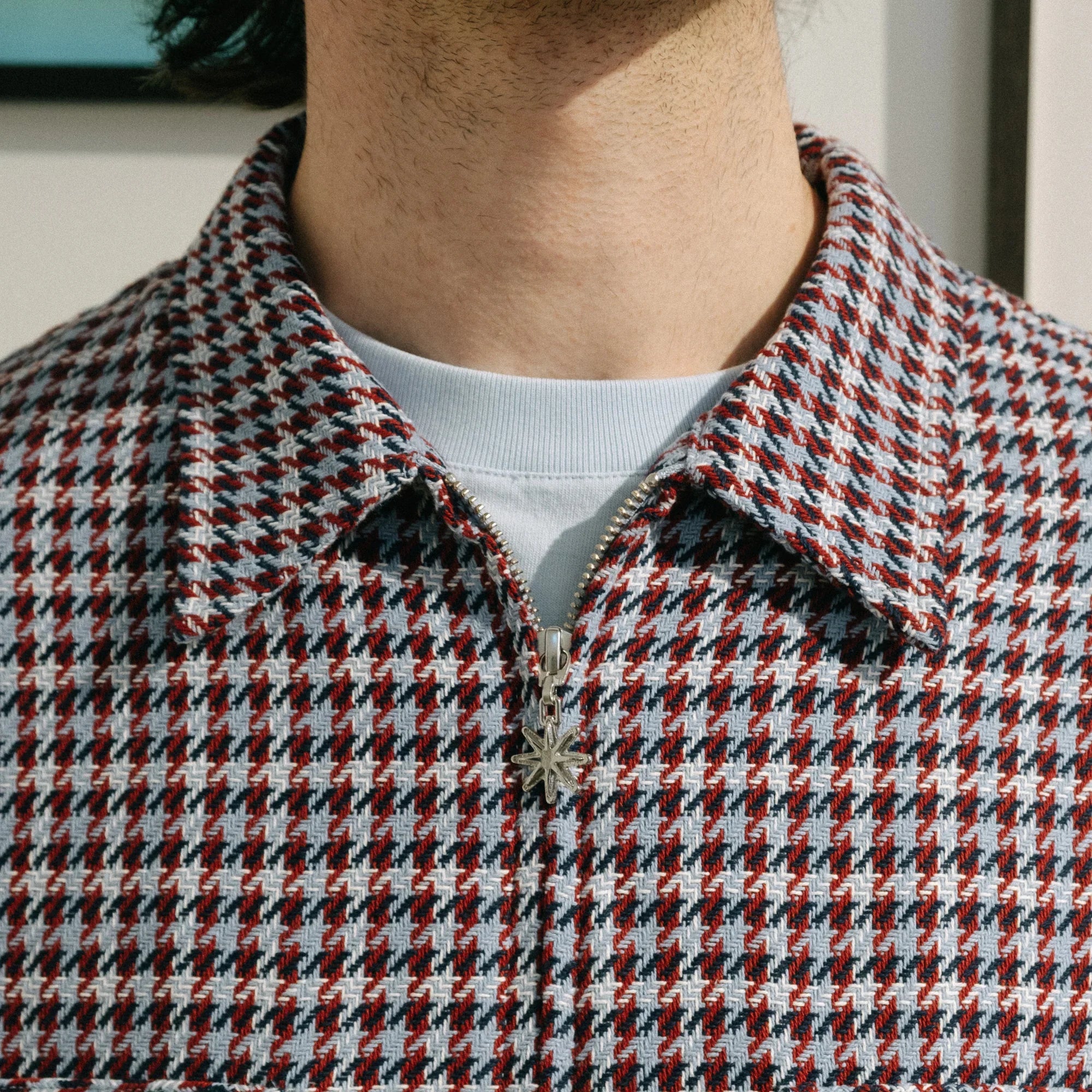 BoTT Zip-Up Flannel Shirt - Slate Blue