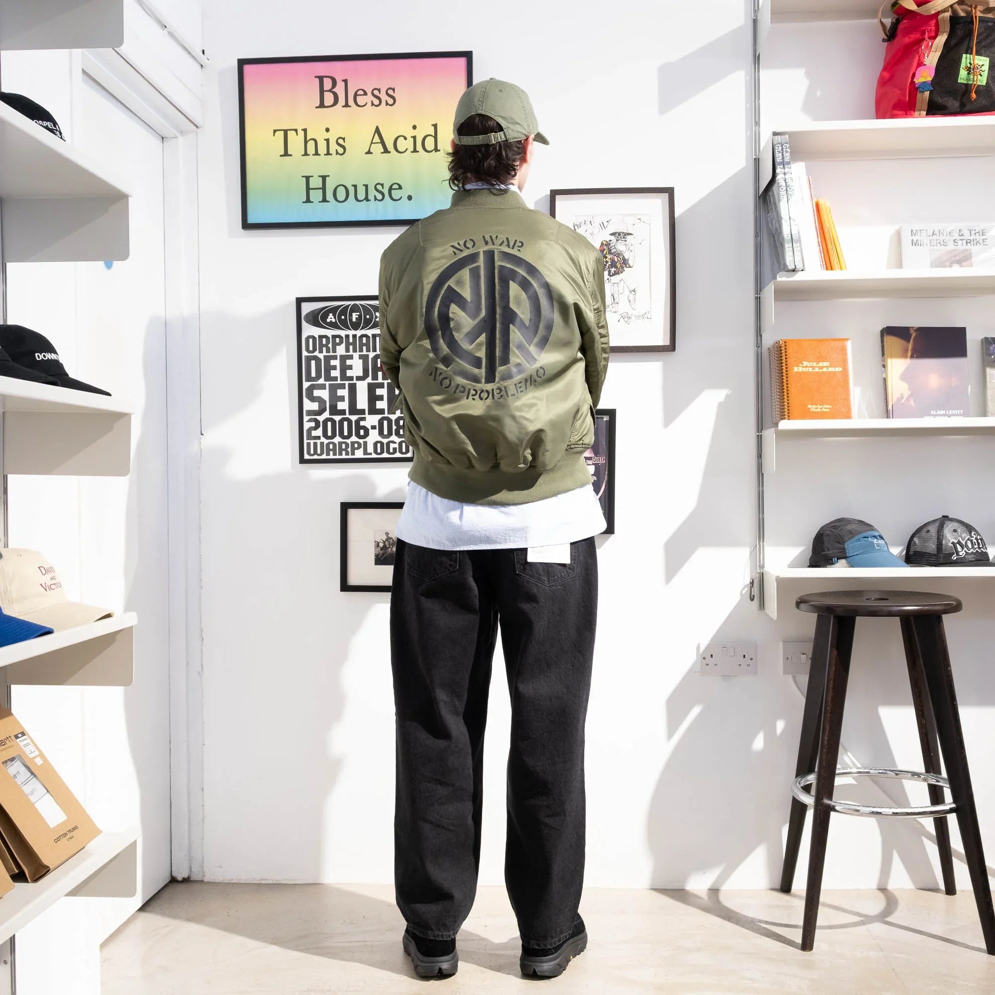 No Problemo x Alpha Industries No War MA-1 Jacket - Green