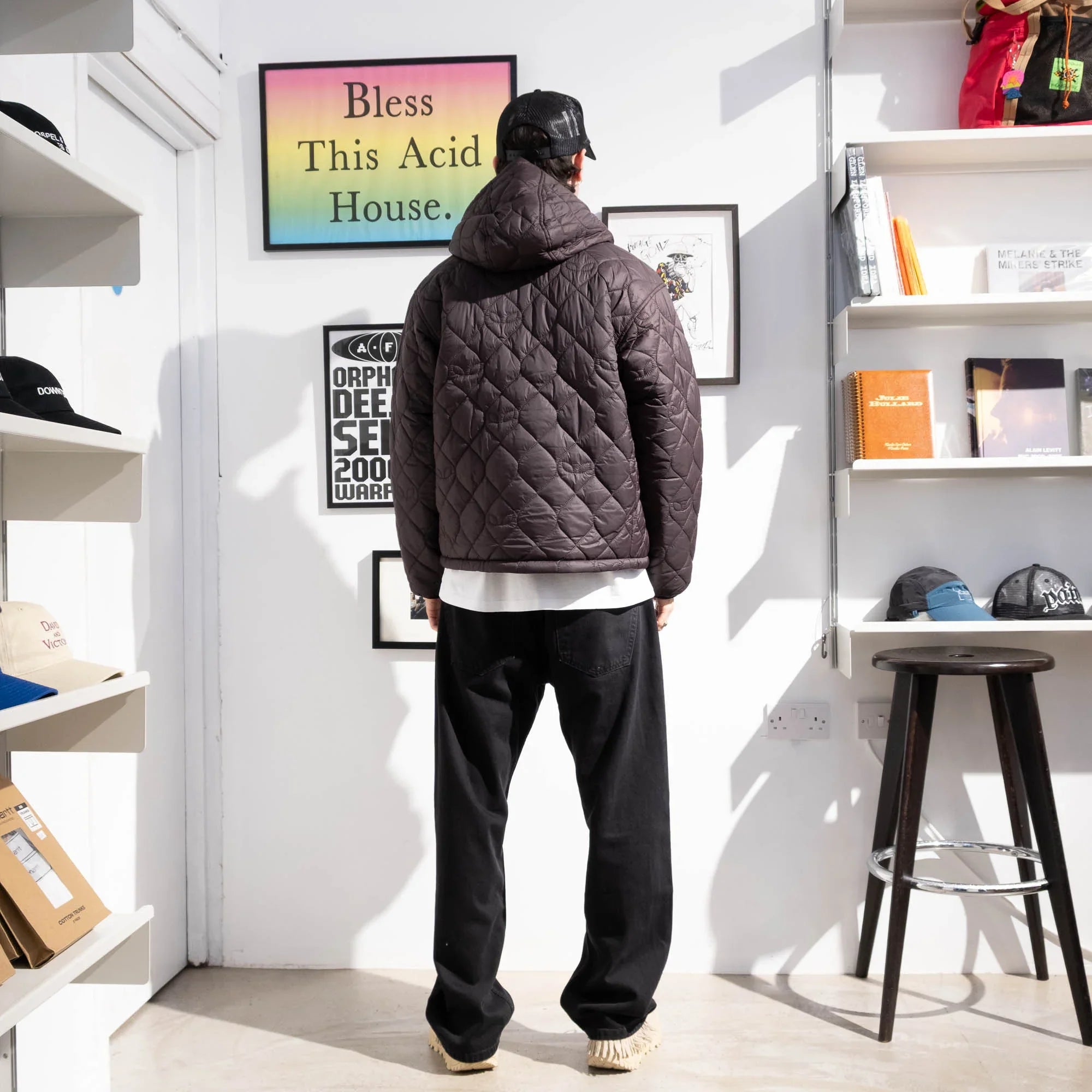 No Problemo Reversible Alien-O Puffer Jacket - Black