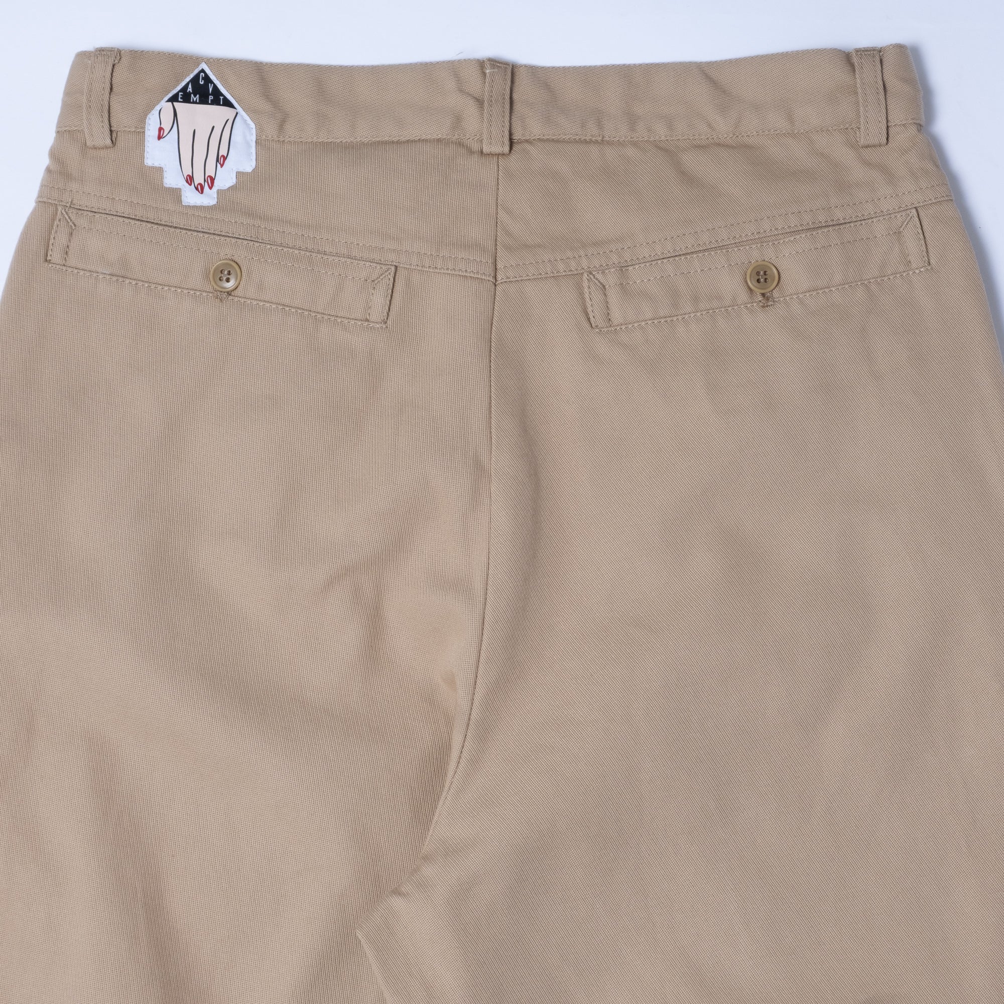 Cav Empt Cotton Casual Two Tuck Pants - Beige