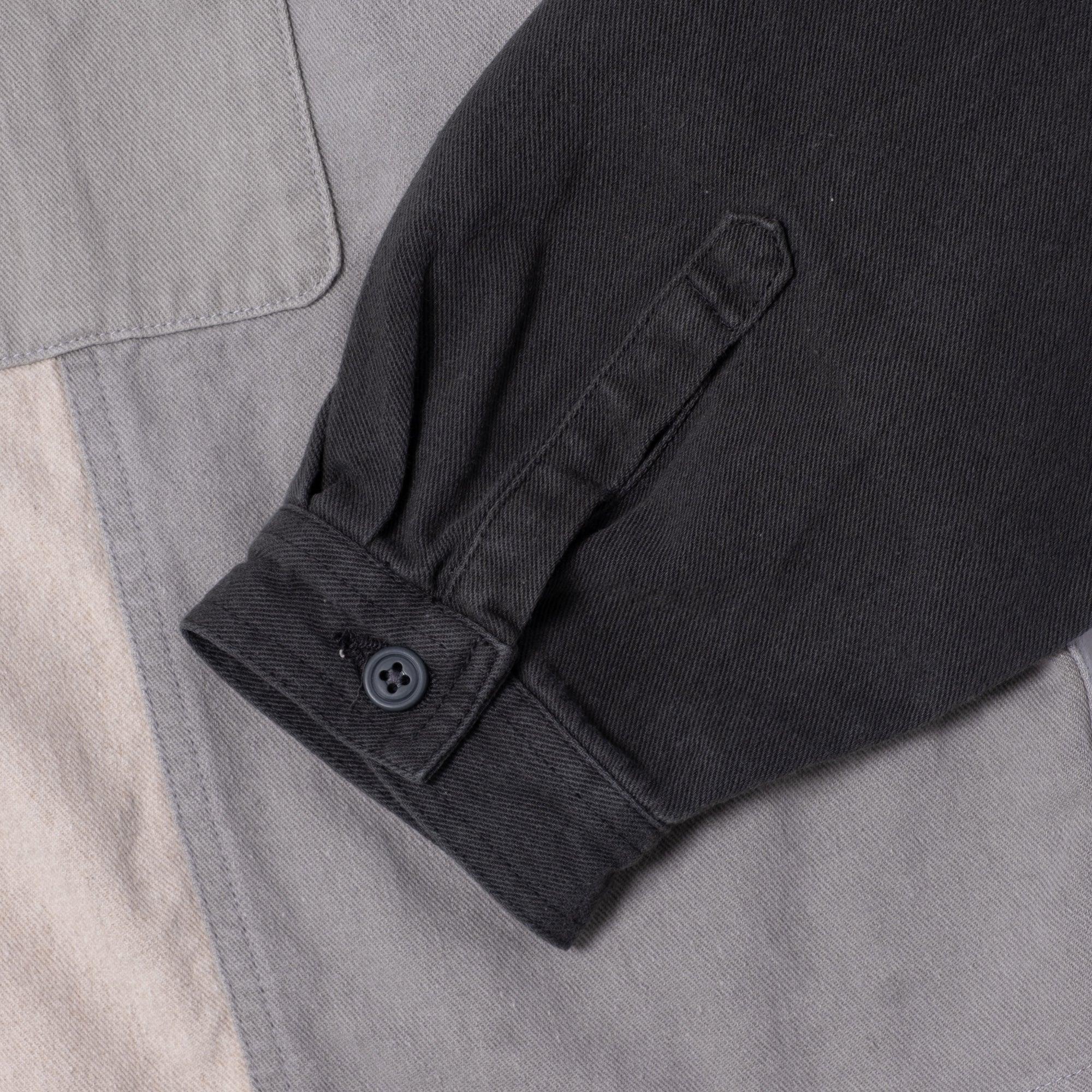 Cav Empt Stripe Cut Short Shirt Jacket - Grey