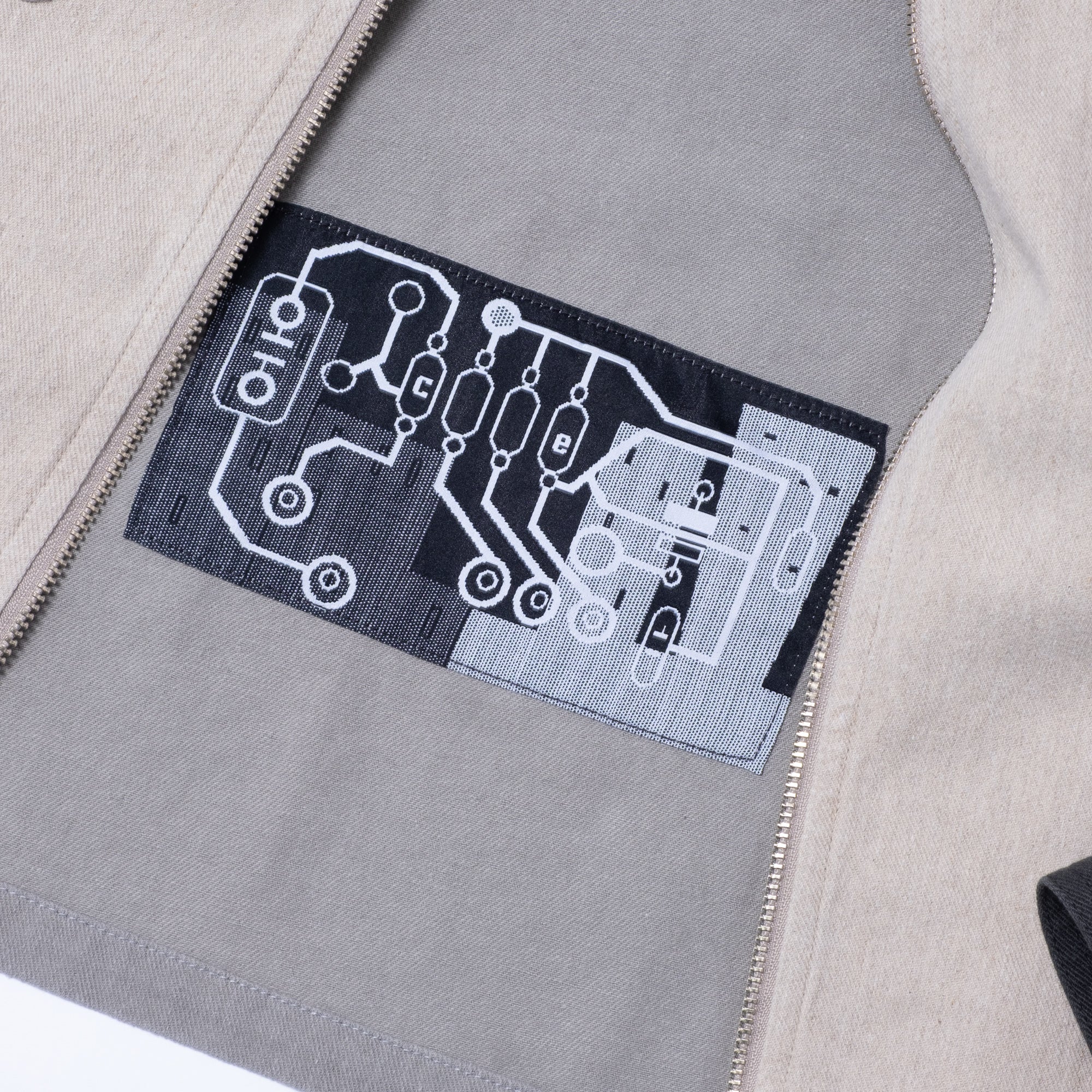 Cav Empt Stripe Cut Short Shirt Jacket - Grey