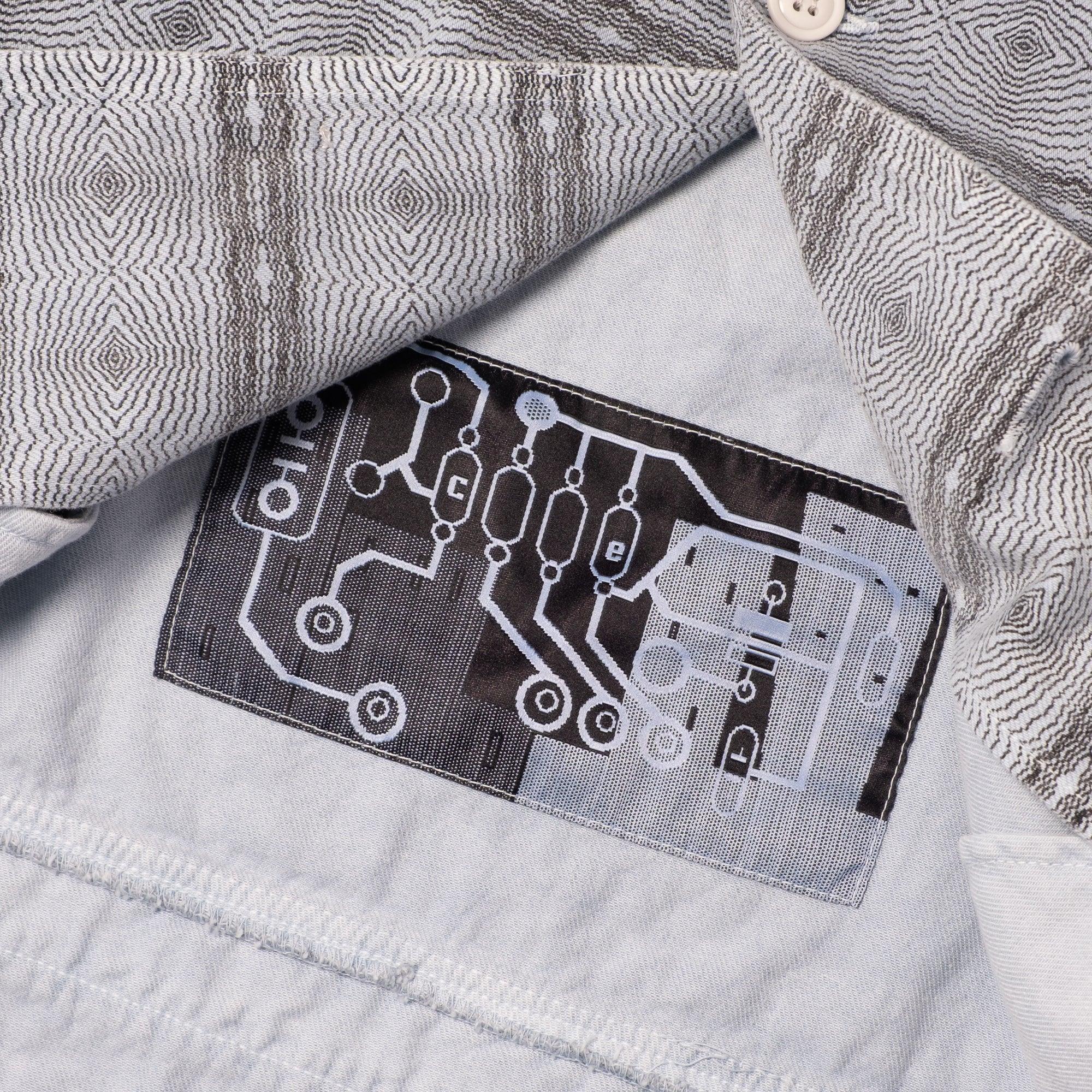 Cav Empt Overdye FK Pattern Button Jacket - Blue