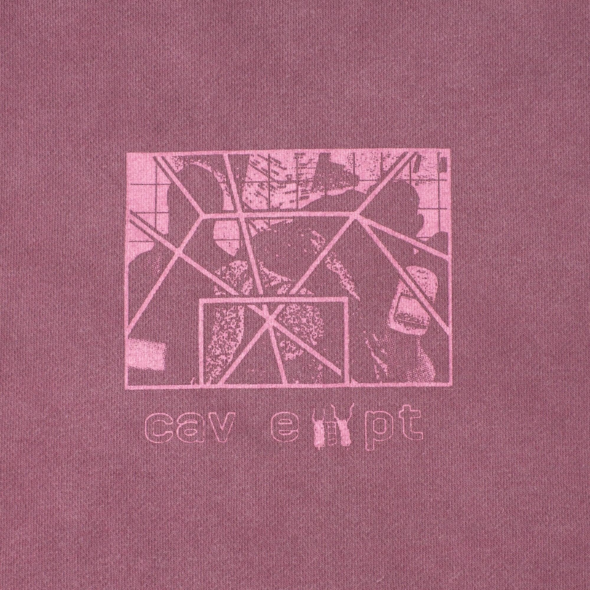Cav Empt Overdye Paradigm Crew Neck Sweater - Burgundy