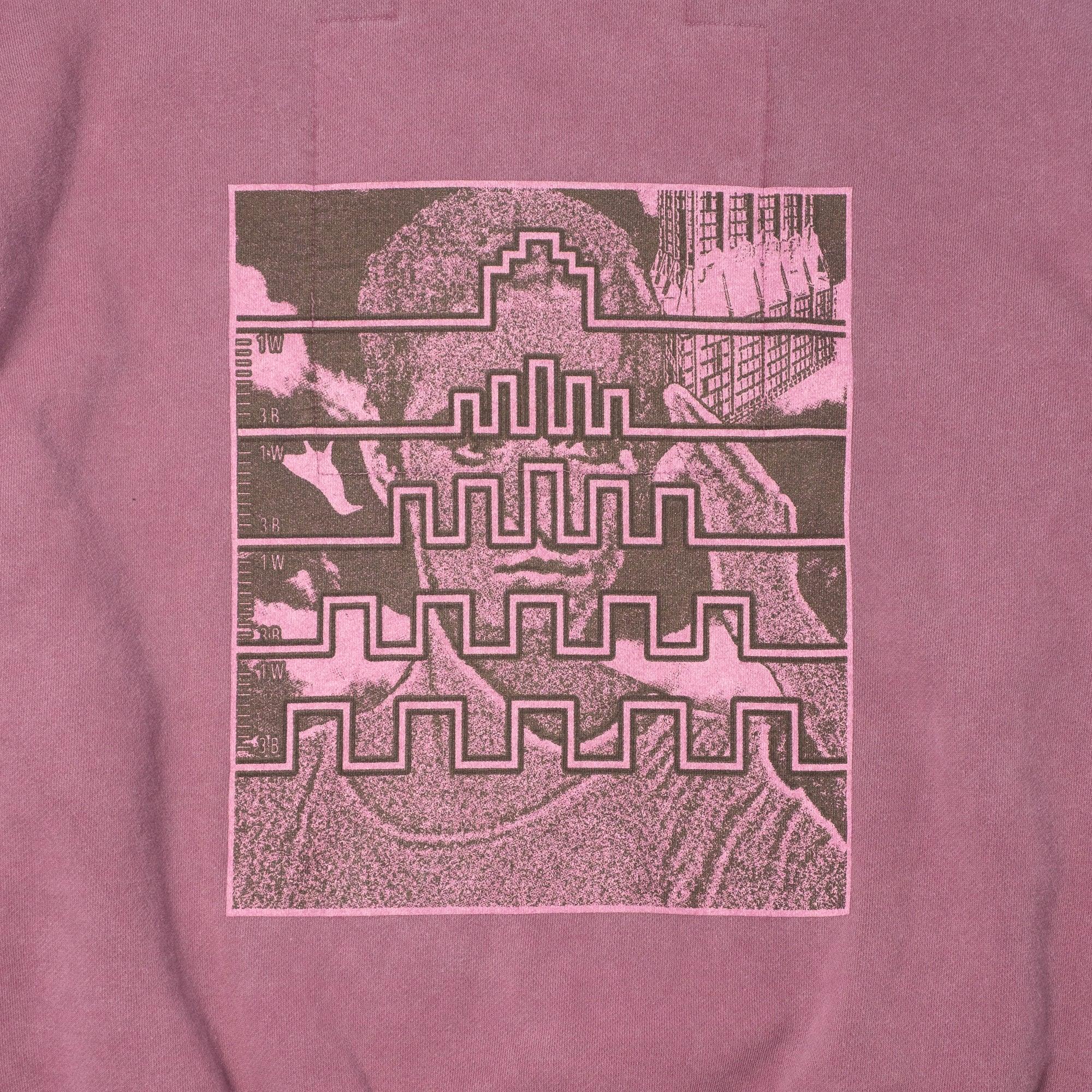 Cav Empt Overdye Paradigm Crew Neck Sweater - Burgundy