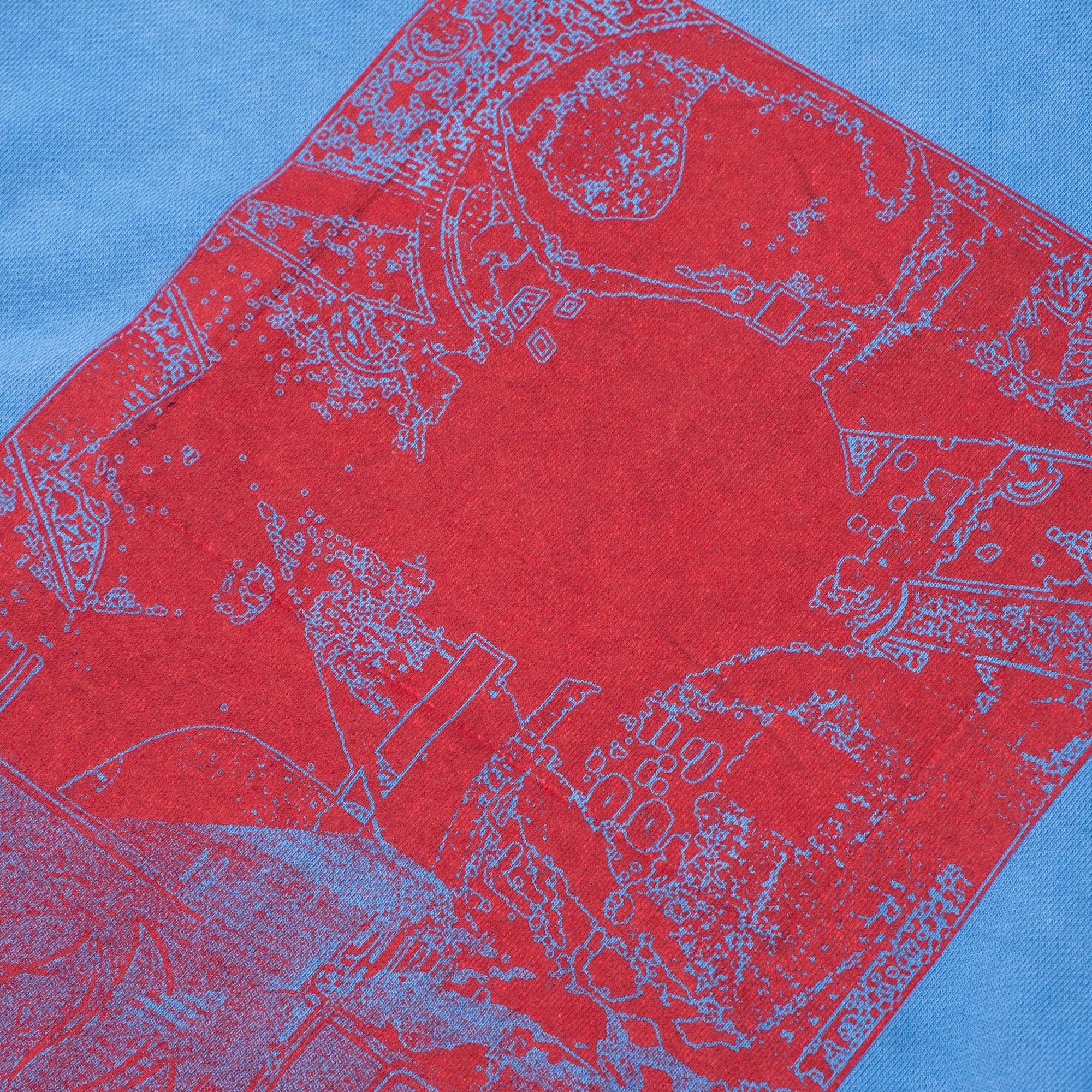 Cav Empt Overdye MD PLain Speech Crew Neck Sweater - Blue