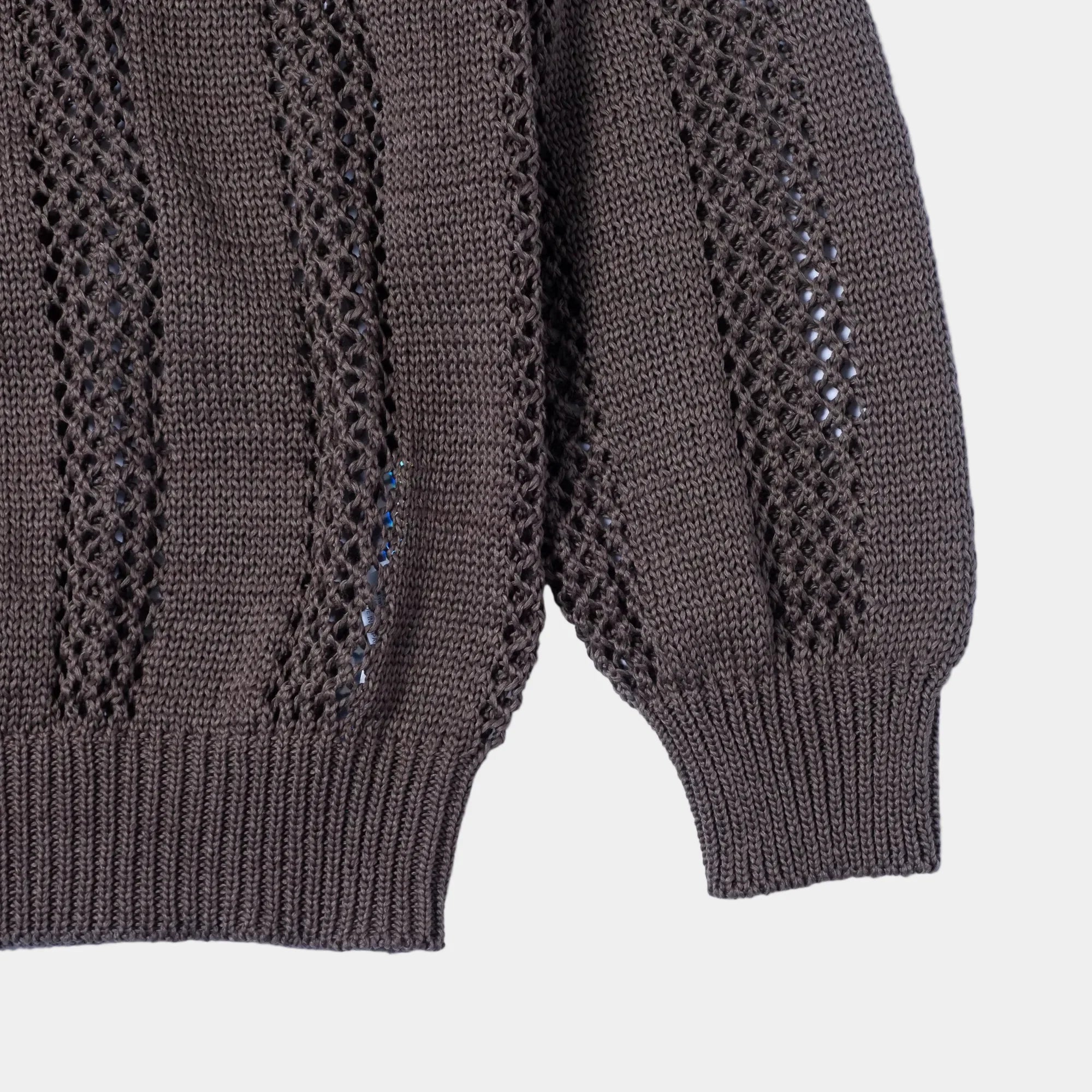 Cav Empt Cotton Wale Stripe Knit Sweater - Khaki