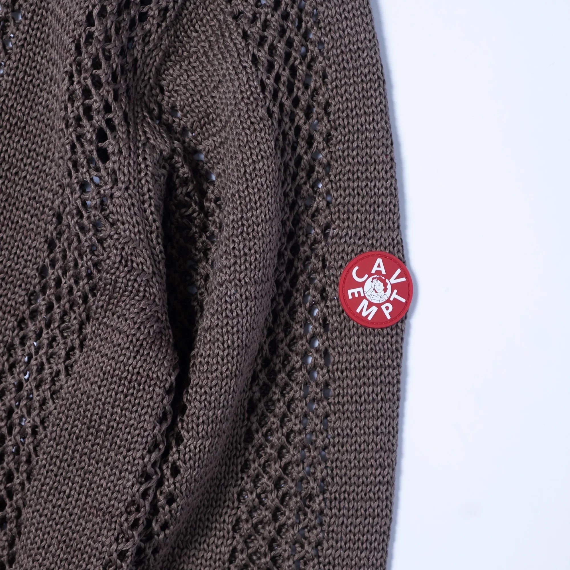 Cav Empt Cotton Wale Stripe Knit Sweater - Khaki